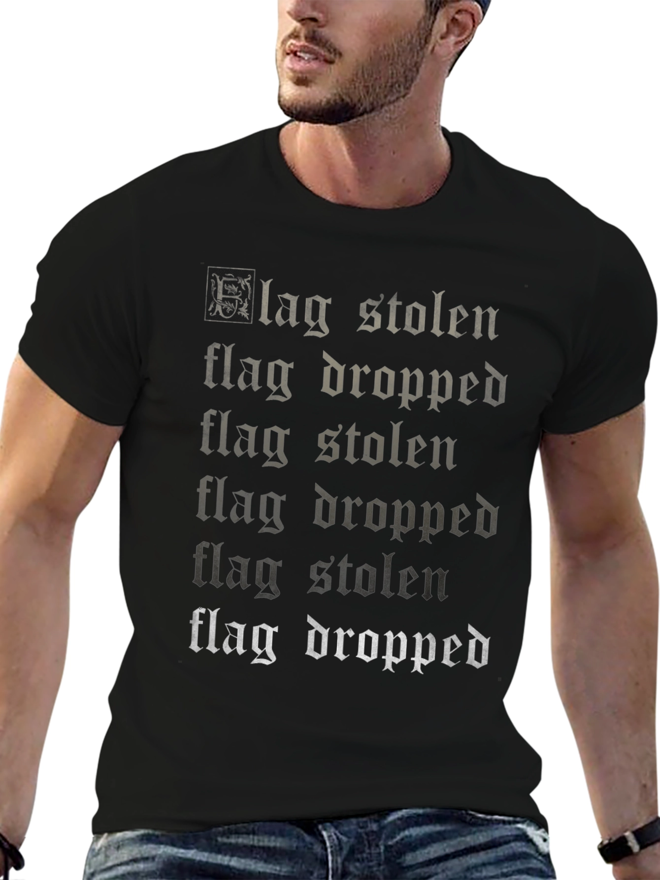 Flag Stolen Flag Dropped Graphic T-Shirt