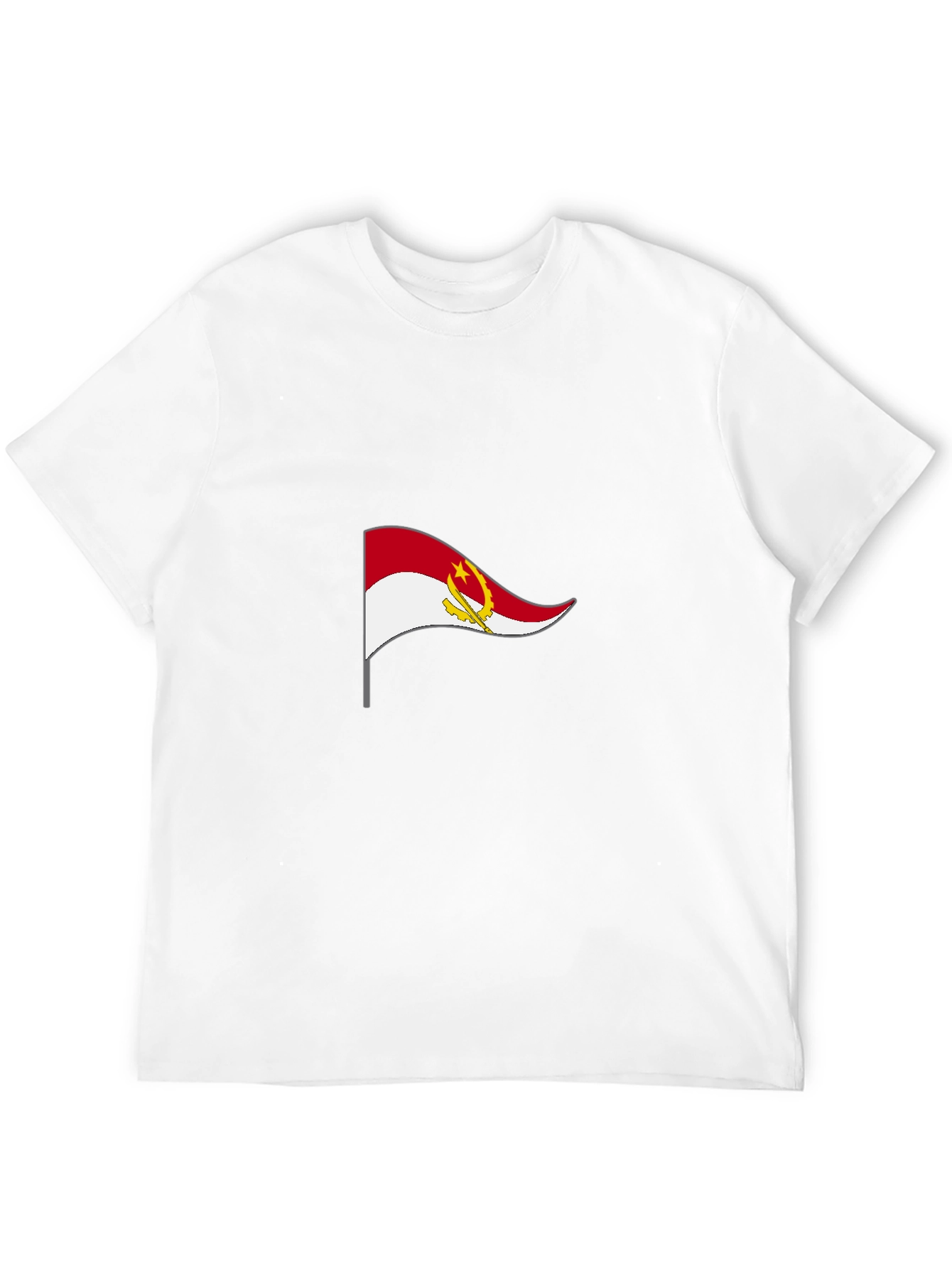 Angola Flag Black T-Shirt - Show Your Pride!