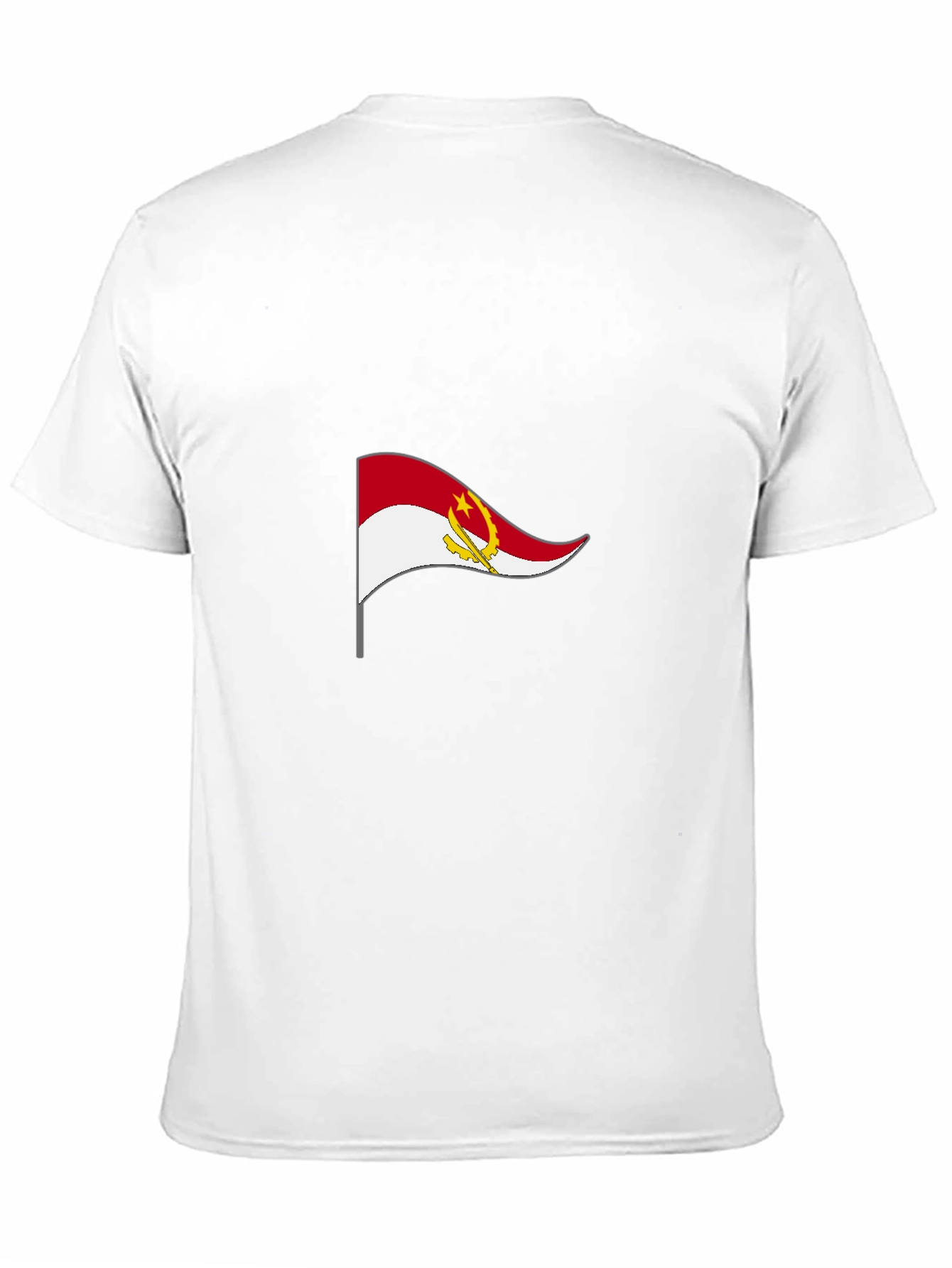 Angola Flag Black T-Shirt - Show Your Pride!