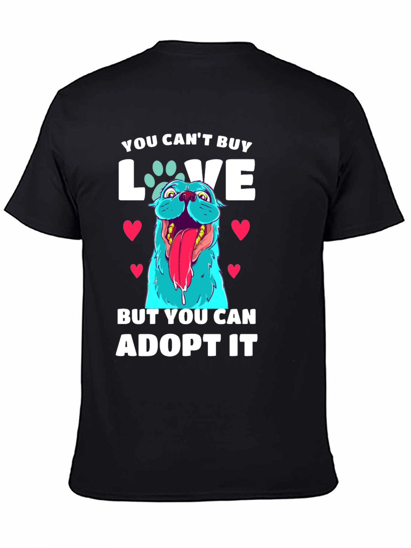 Adopt Dont Shop - Dog Graphic T-Shirt