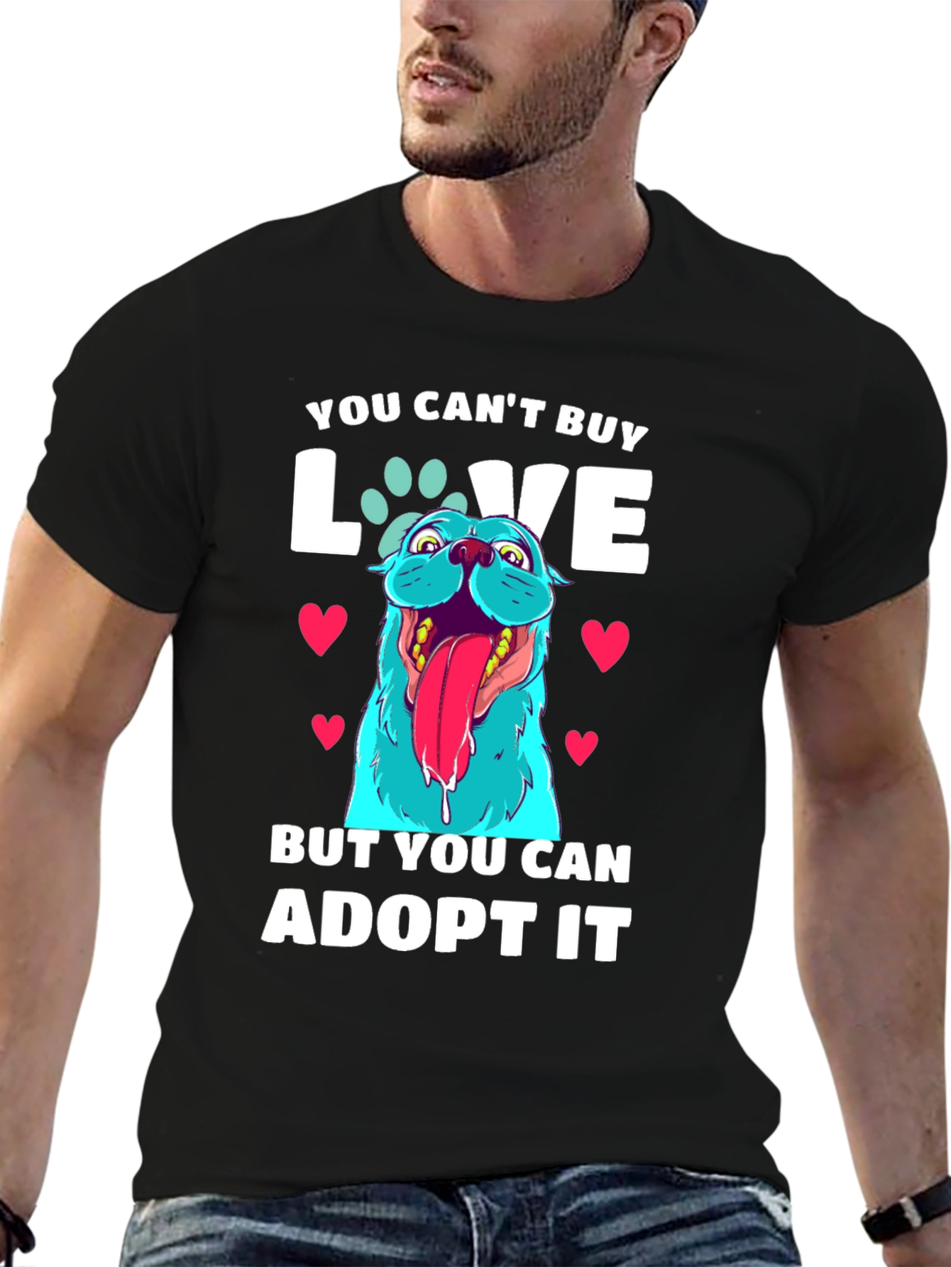 Adopt Dont Shop - Dog Graphic T-Shirt