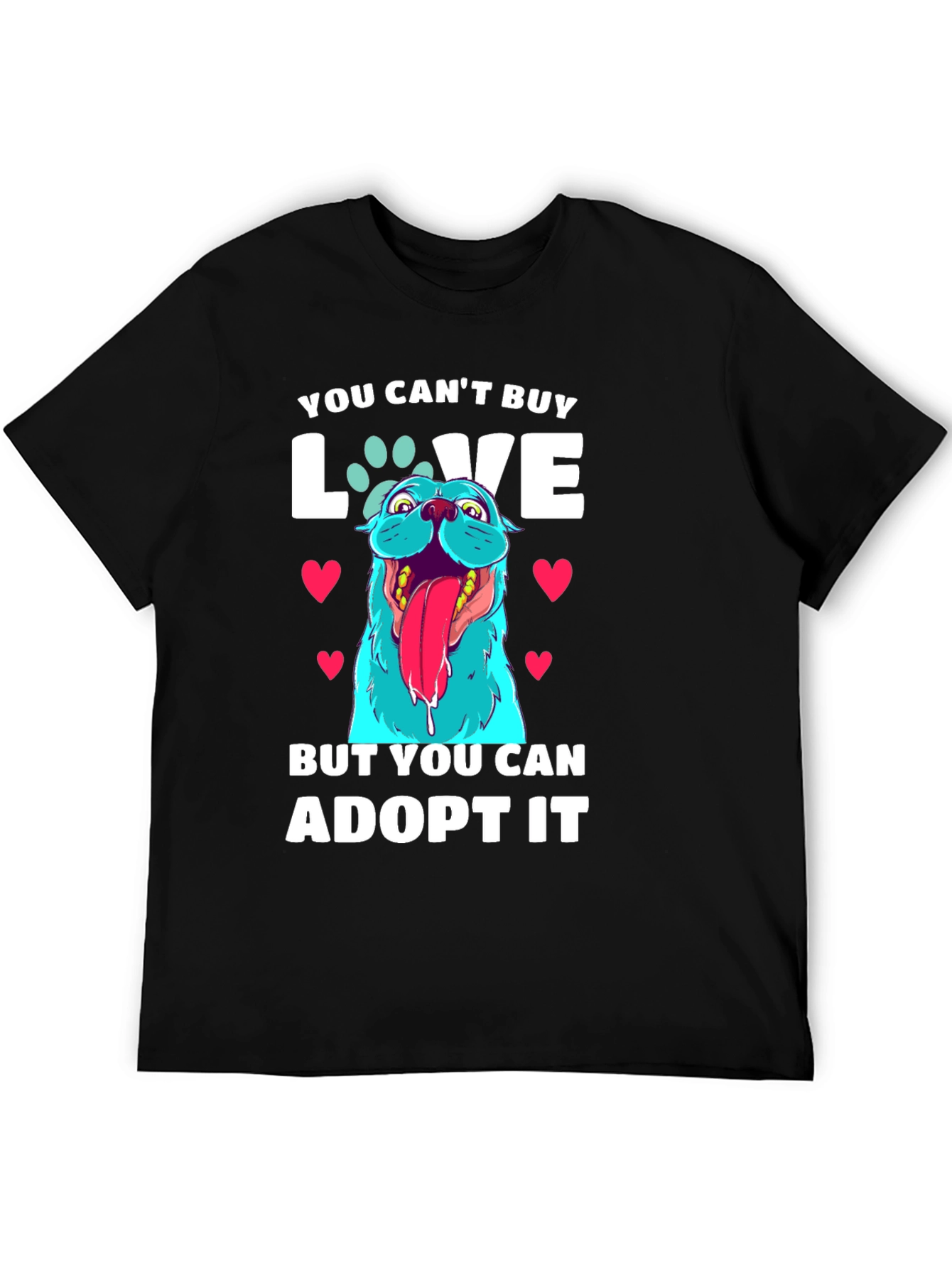 Adopt Dont Shop - Dog Graphic T-Shirt
