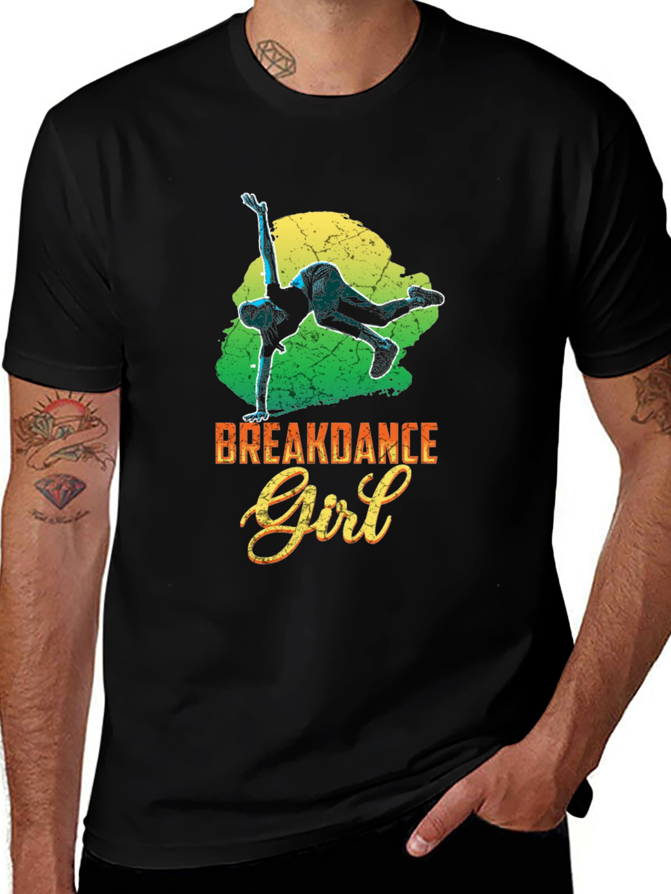 Breakdance Girl Graphic Tee - Stylish Streetwear