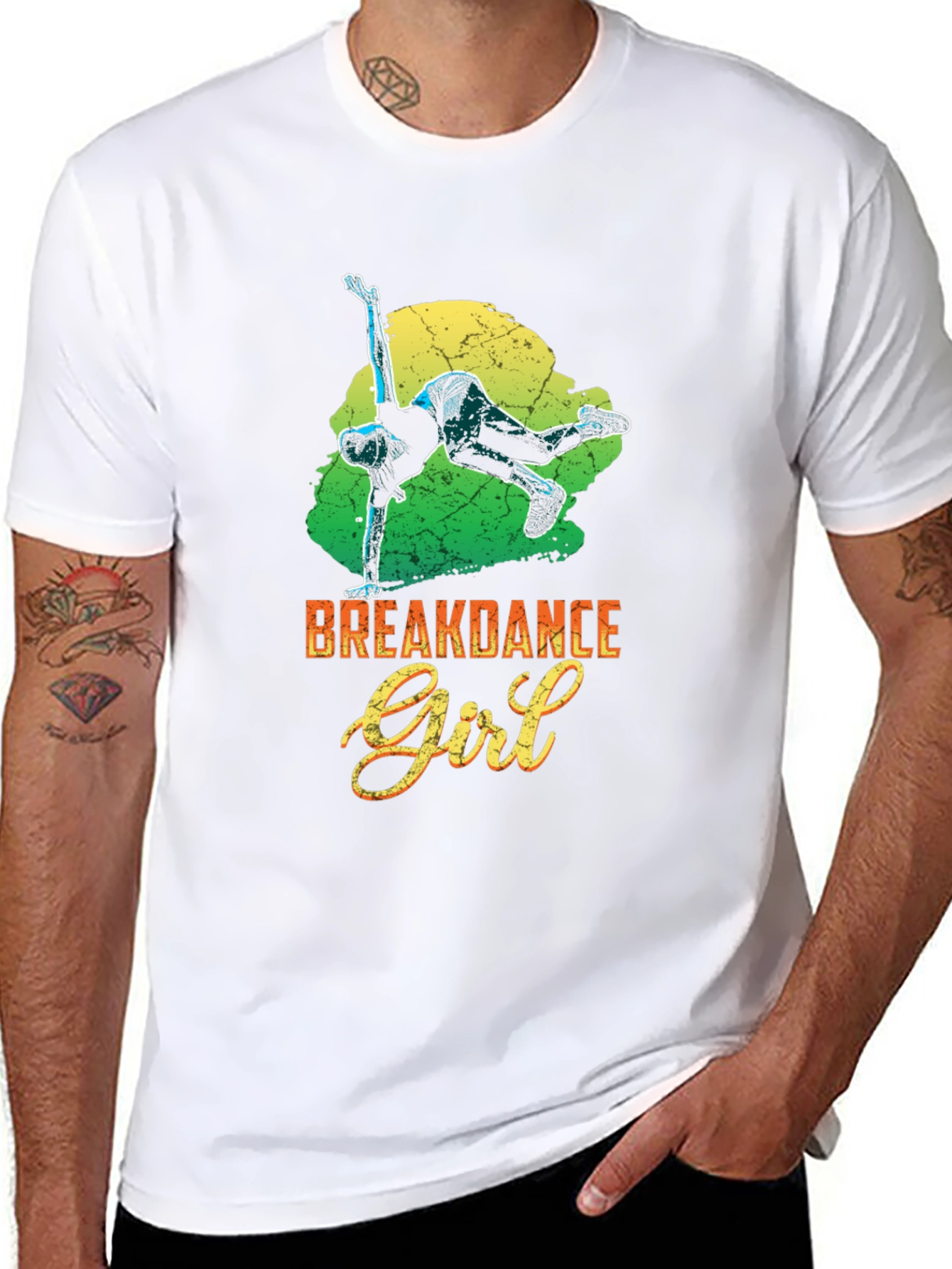 Breakdance Girl Graphic Tee - Stylish Streetwear