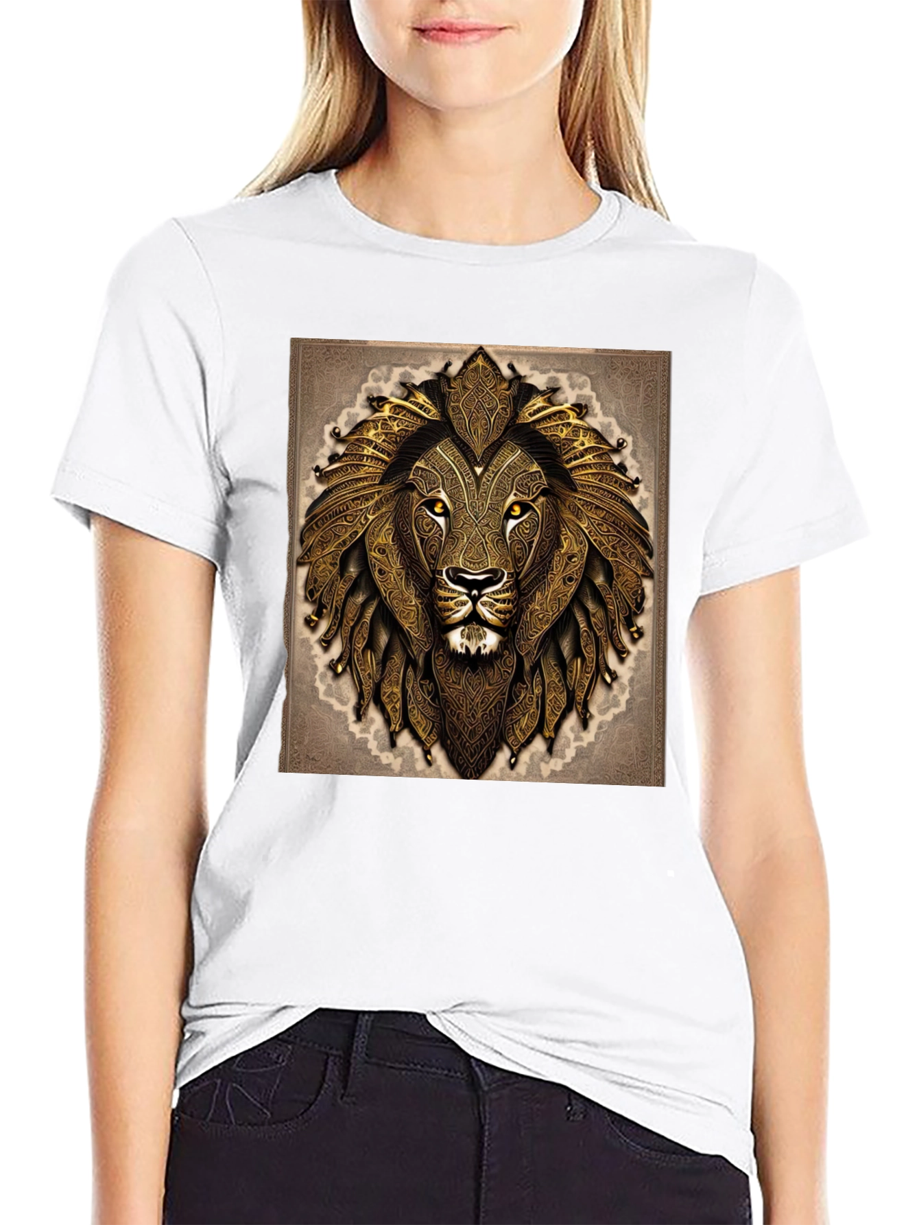Lion King Graphic T-Shirt - Stylish Black Tee