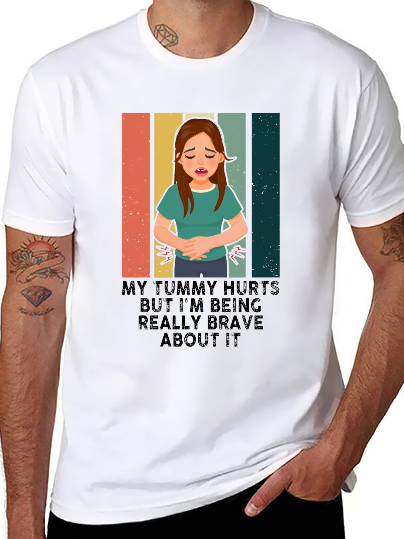 Tummy Hurts Graphic Tee - Unisex Comfort