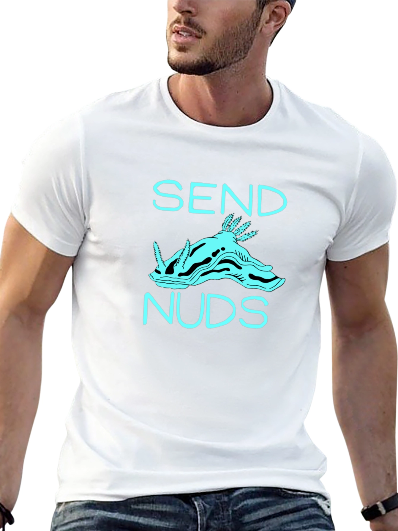 Send Noods Funny Graphic T-Shirt - Black