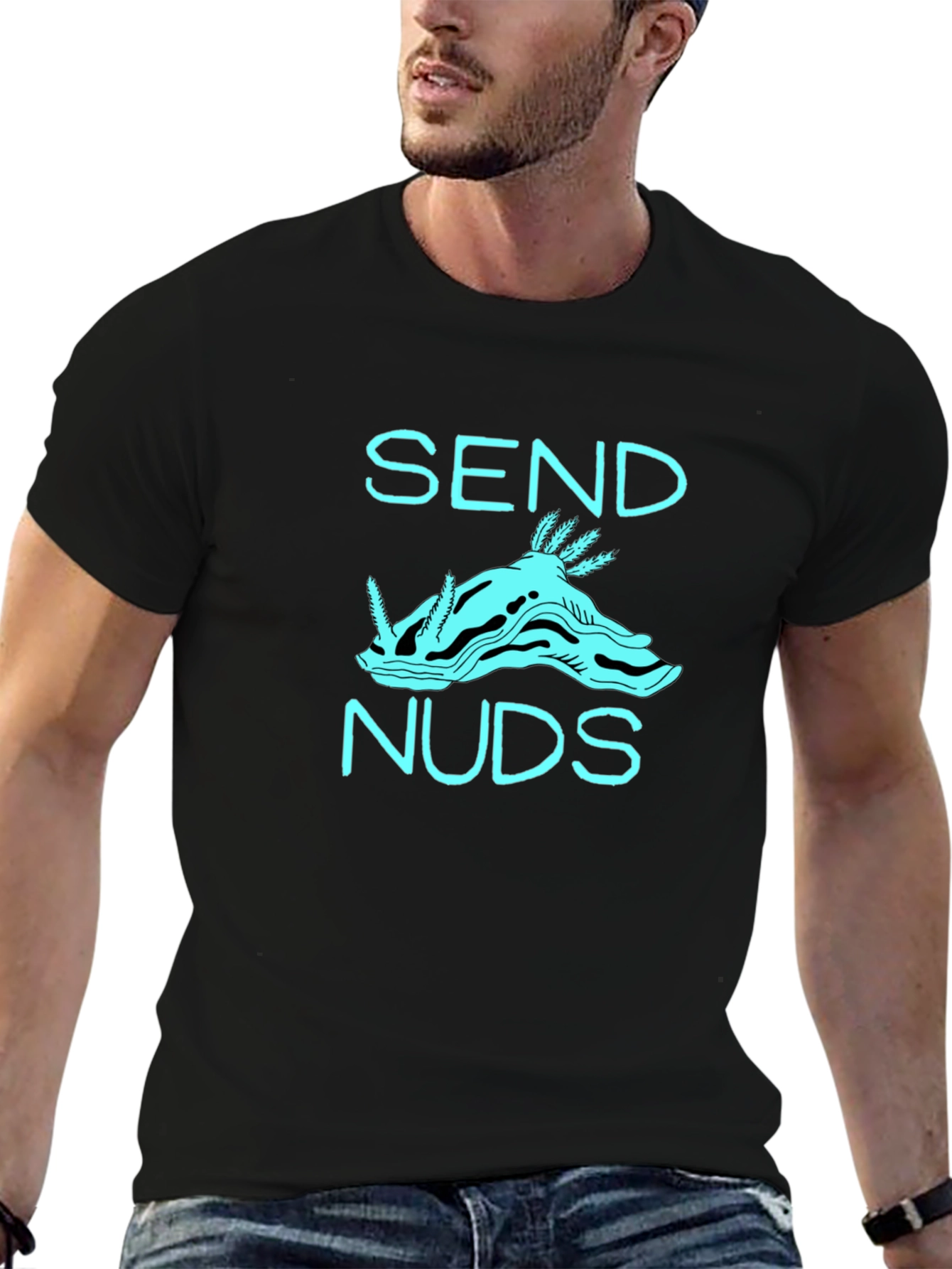 Send Noods Funny Graphic T-Shirt - Black