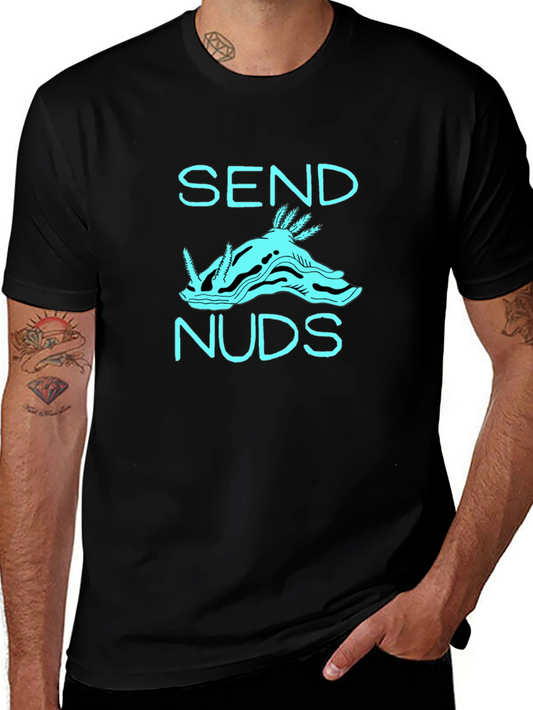 Send Noods Funny Graphic T-Shirt - Black