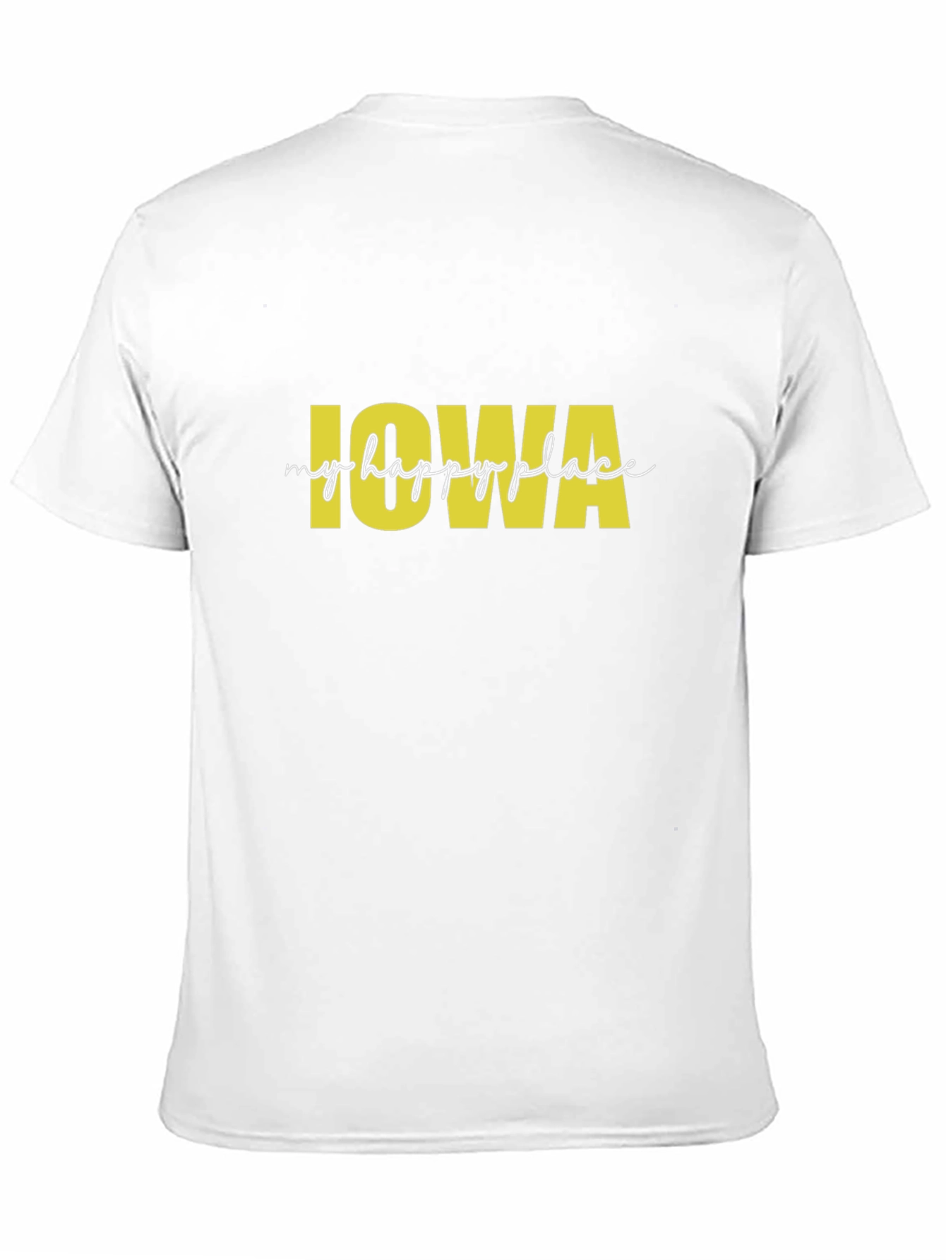 Iowa My Happy Place Black T-Shirt
