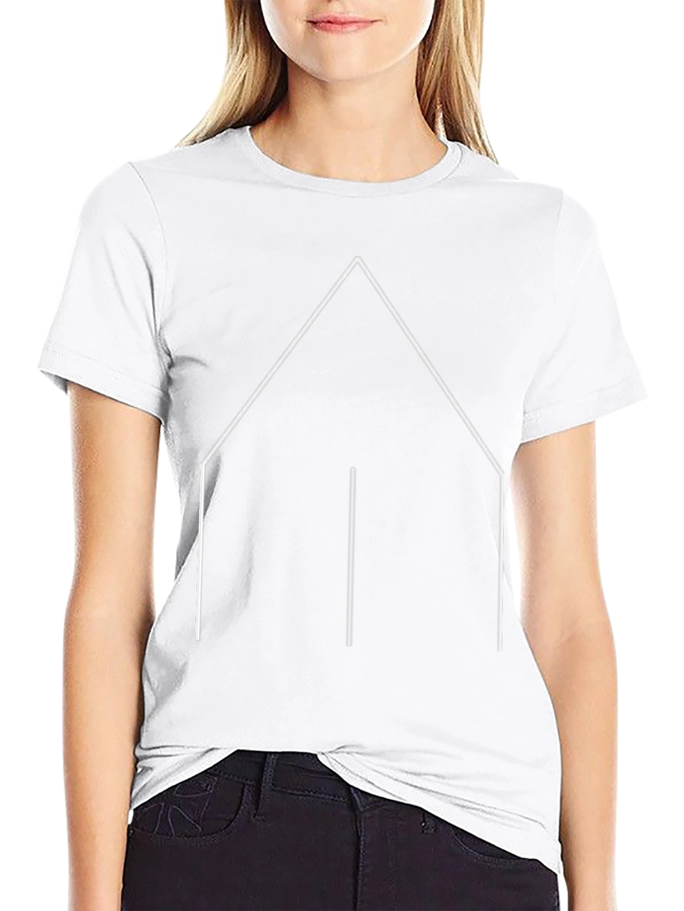 Minimalist Geometric House T-Shirt