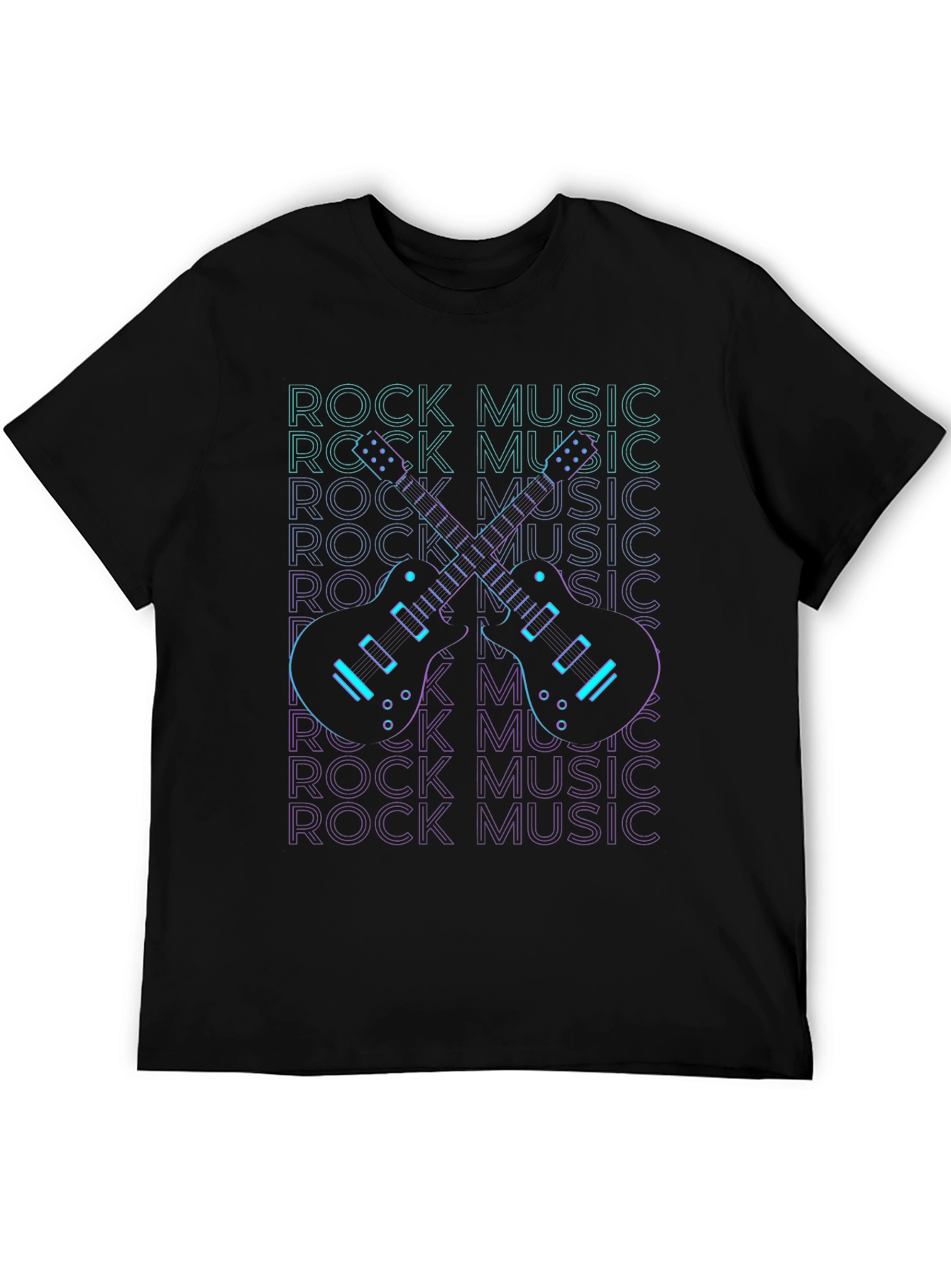 Rock Music T-Shirt - Guitar Graphic Tee