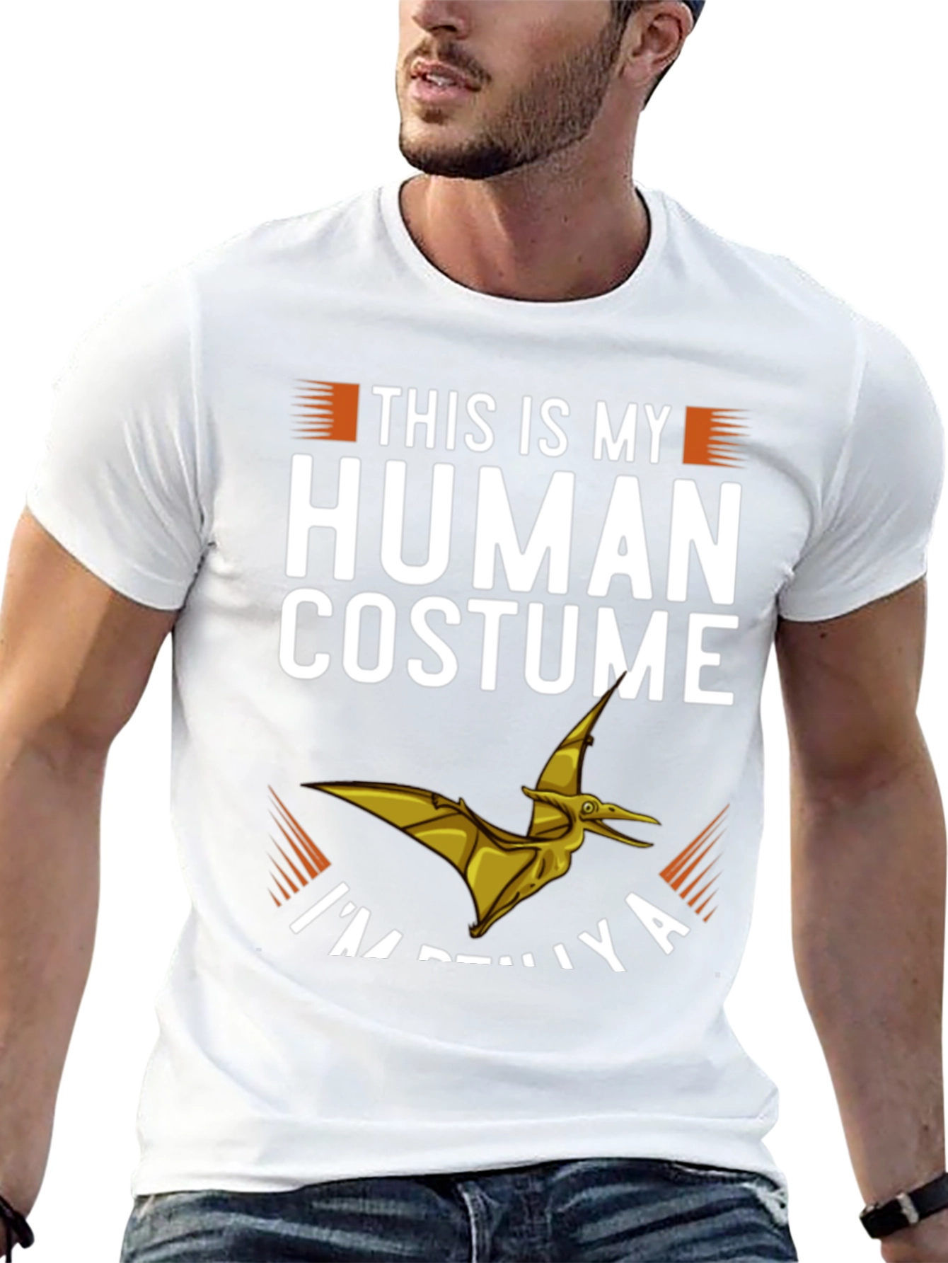 Human Costume T-Shirt - Funny Dinosaur Tee