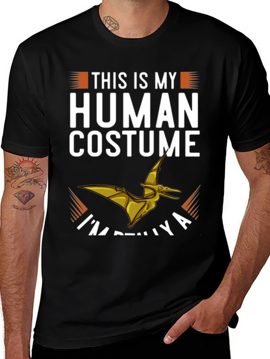 Human Costume T-Shirt - Funny Dinosaur Tee