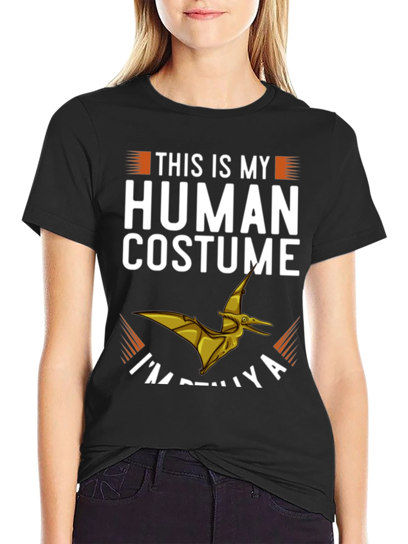 Human Costume T-Shirt - Funny Dinosaur Tee