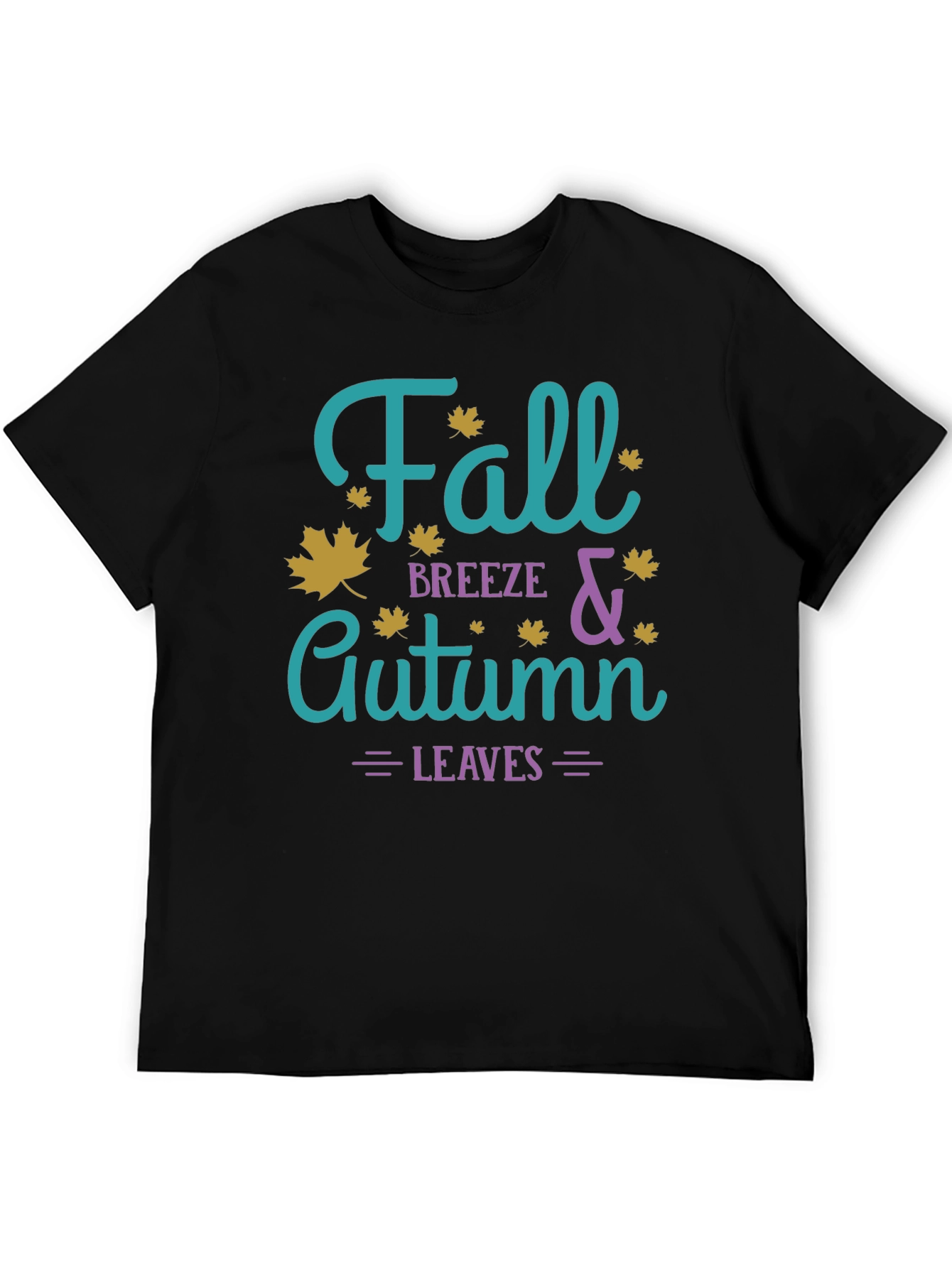 Fall Breeze & Autumn Leaves Graphic T-Shirt