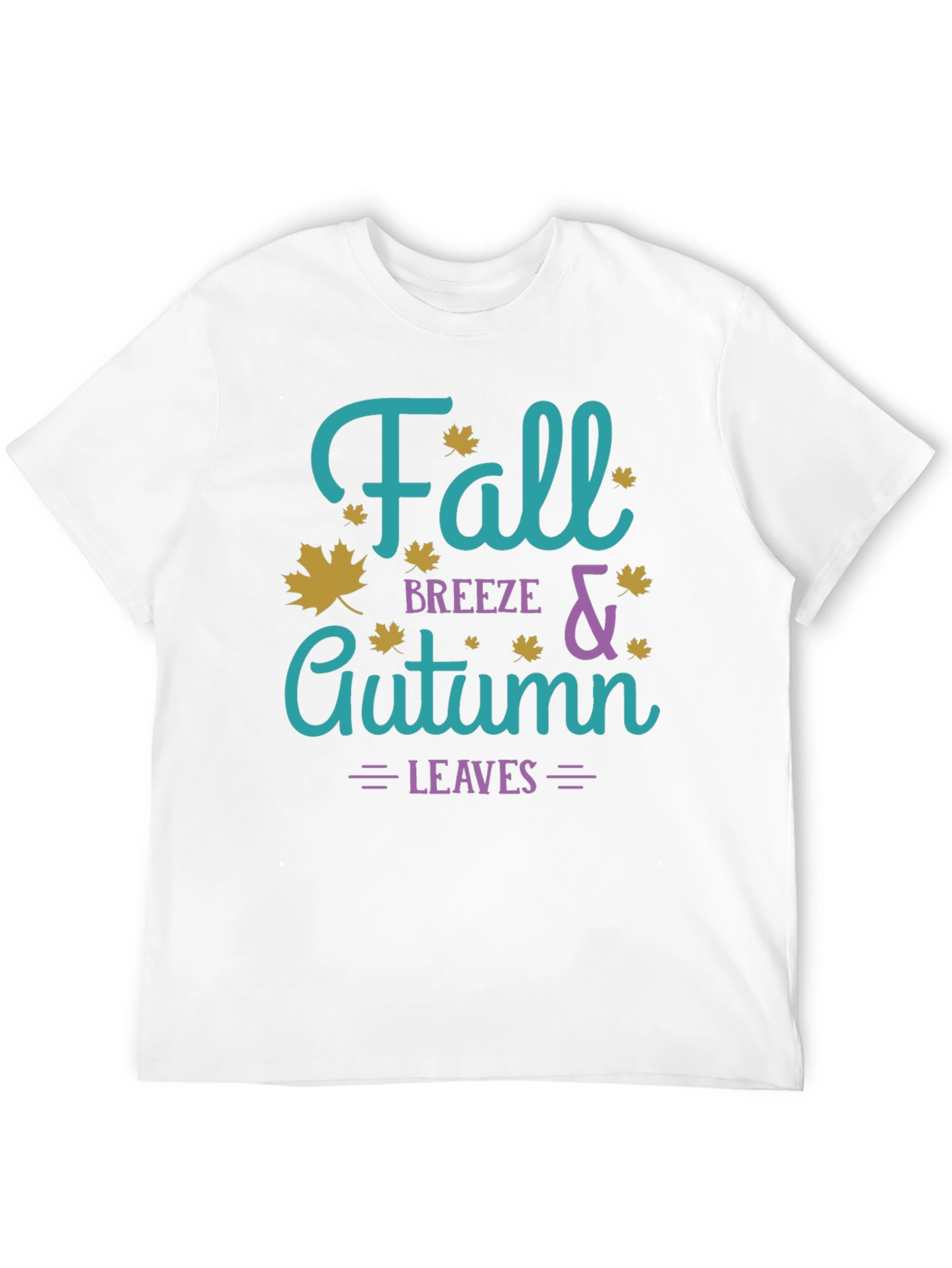 Fall Breeze & Autumn Leaves Graphic T-Shirt