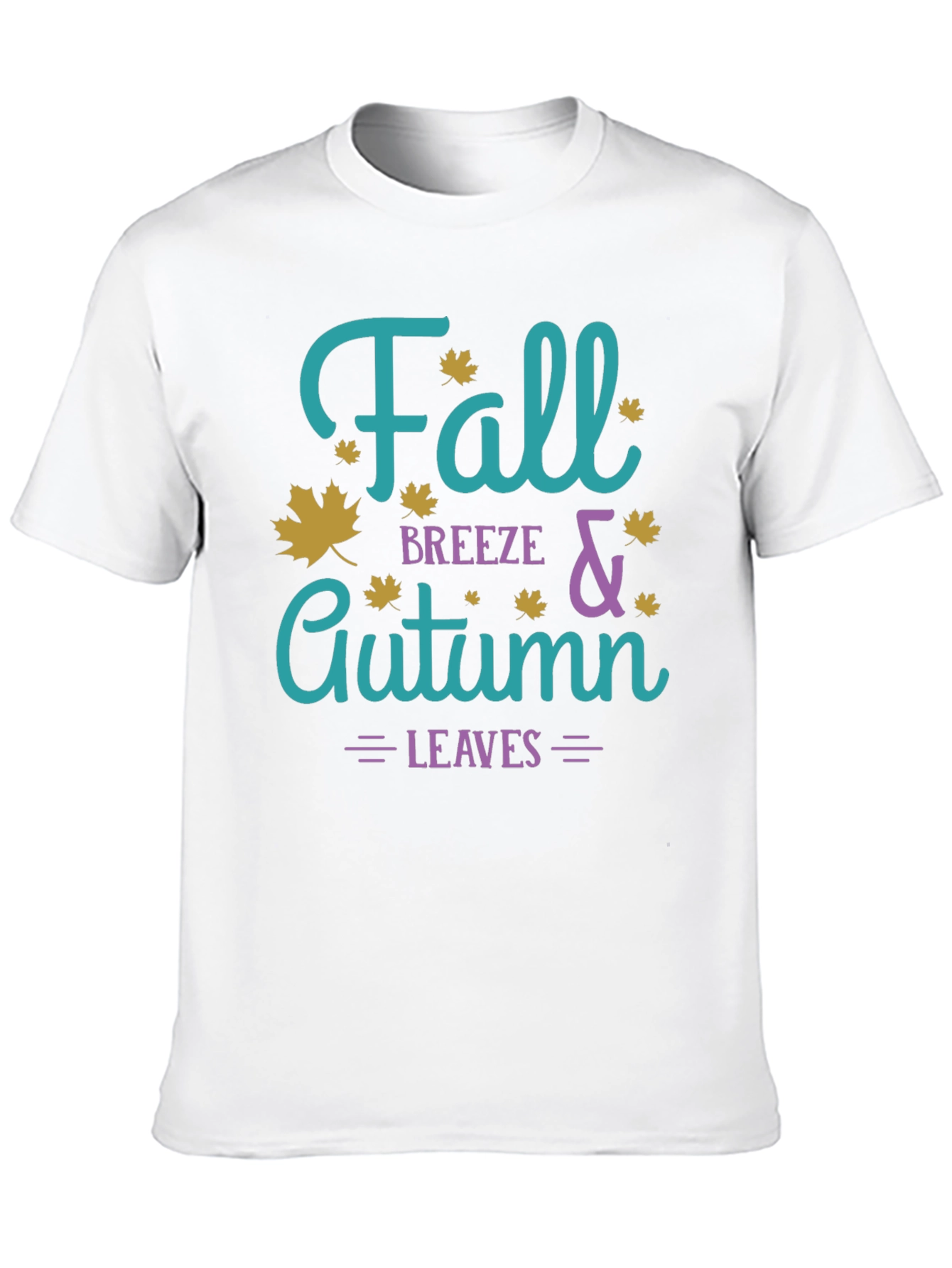 Fall Breeze & Autumn Leaves Graphic T-Shirt
