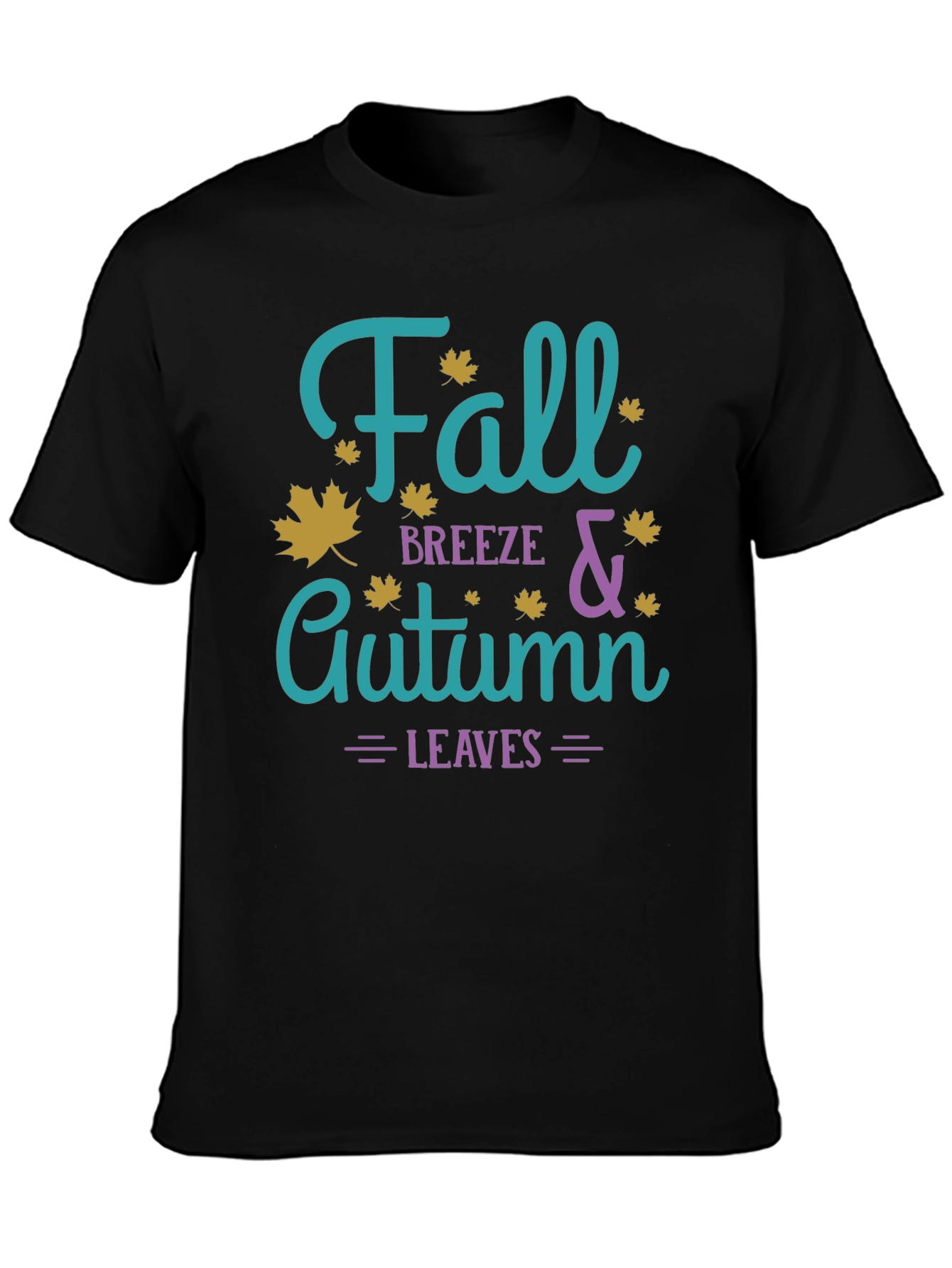 Fall Breeze & Autumn Leaves Graphic T-Shirt