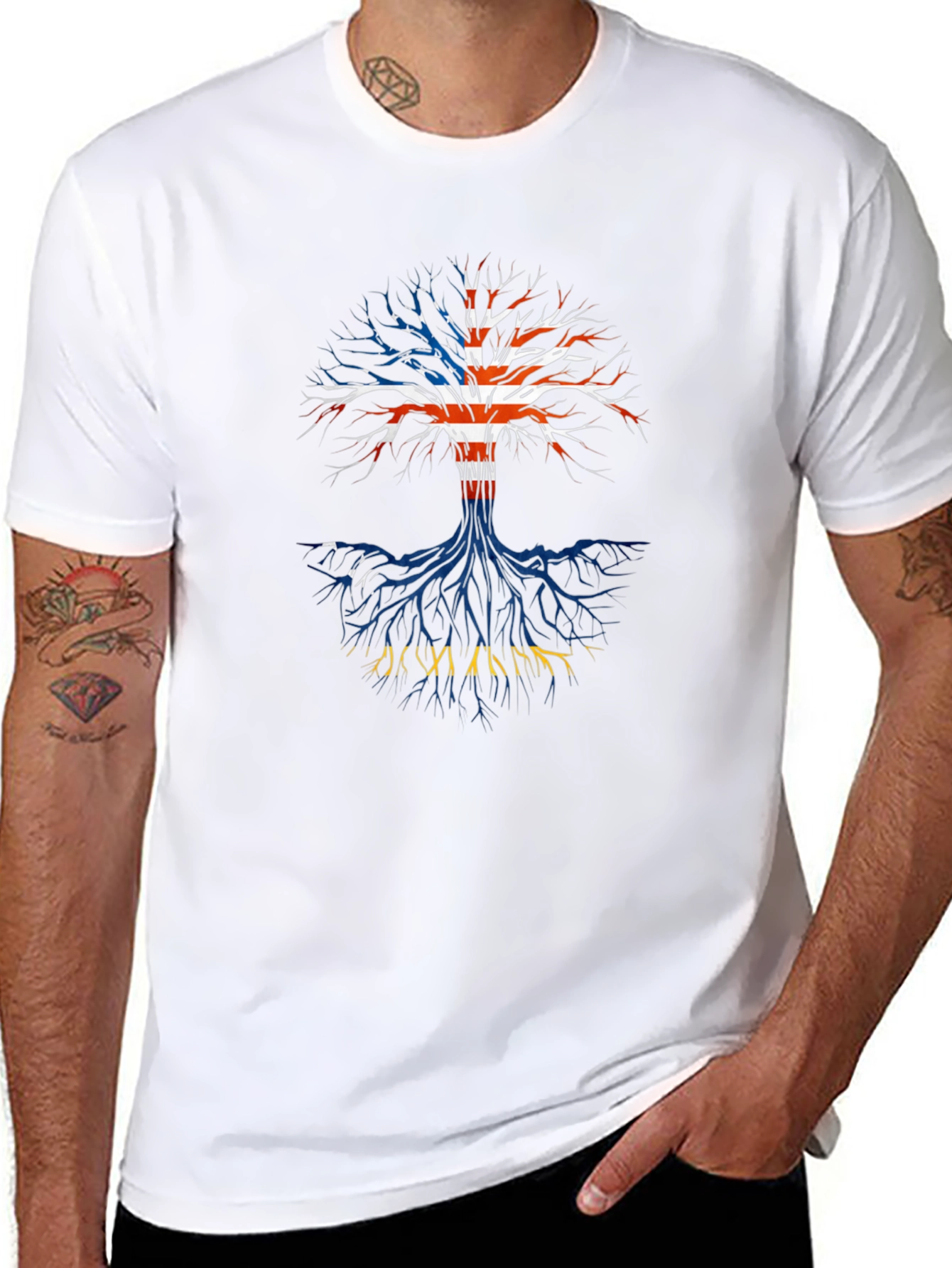 Patriotic Tree Graphic Tee