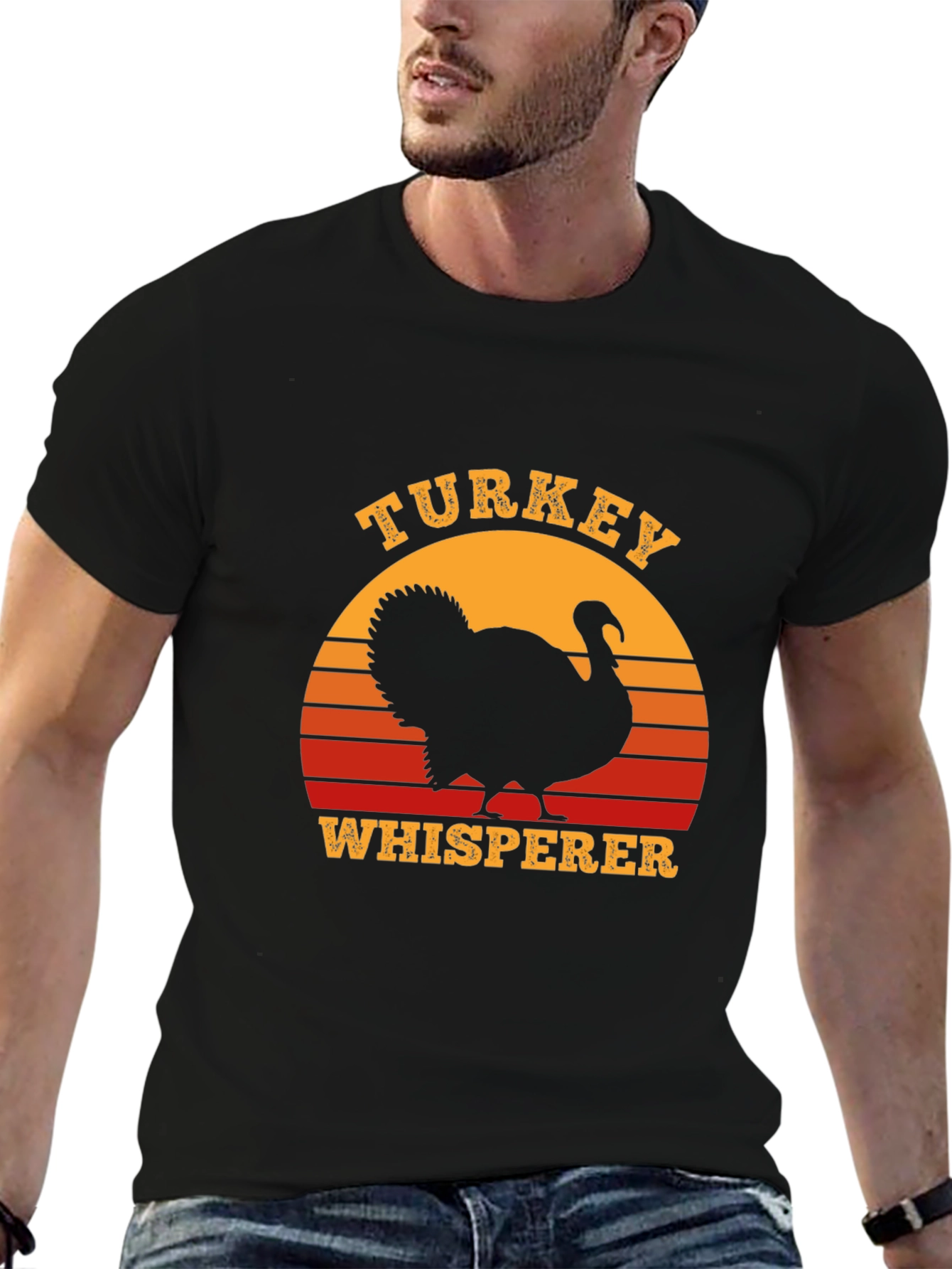 Turkey Whisperer Sunset Graphic Tee - Thanksgiving