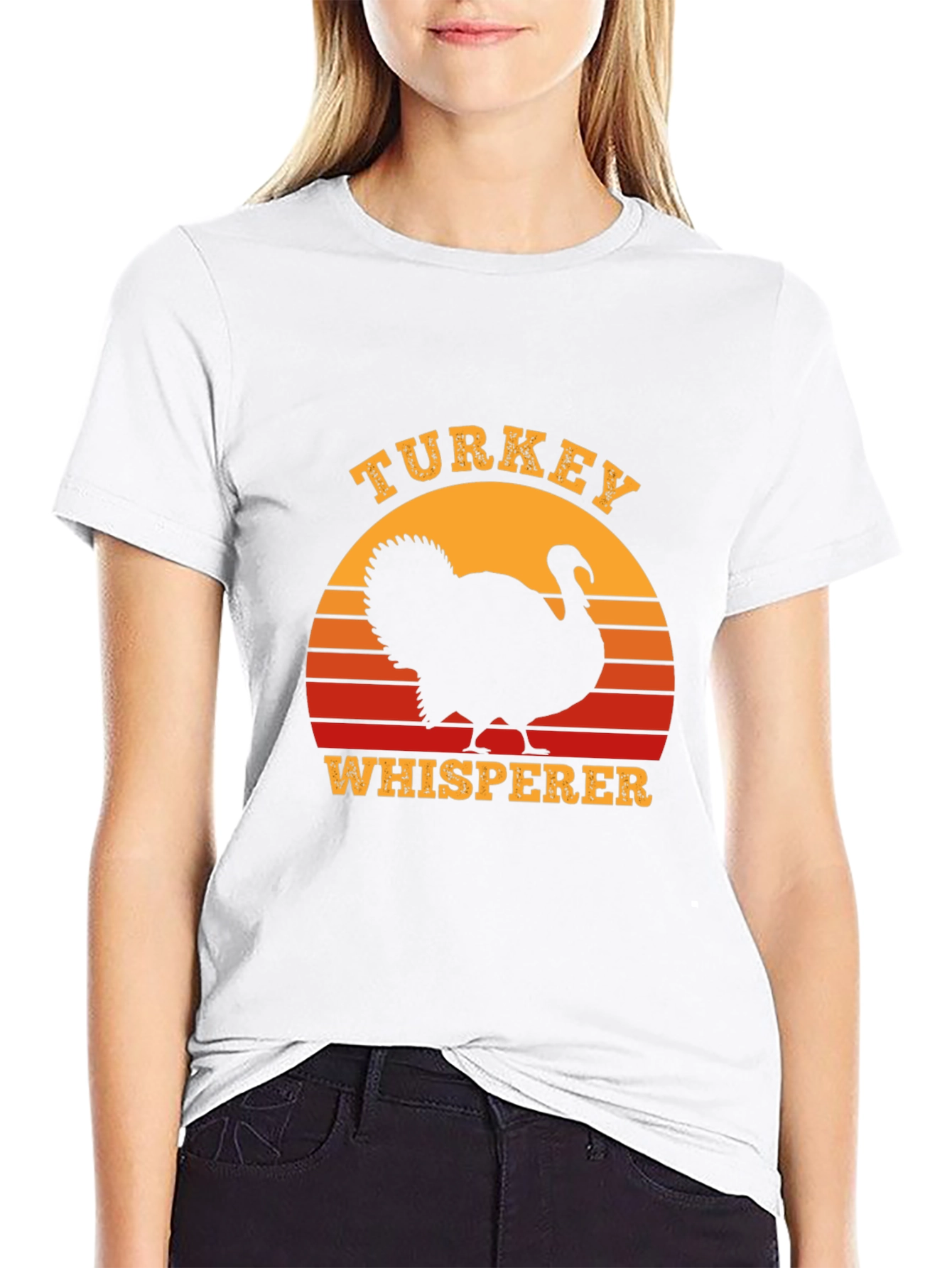 Turkey Whisperer Sunset Graphic Tee - Thanksgiving