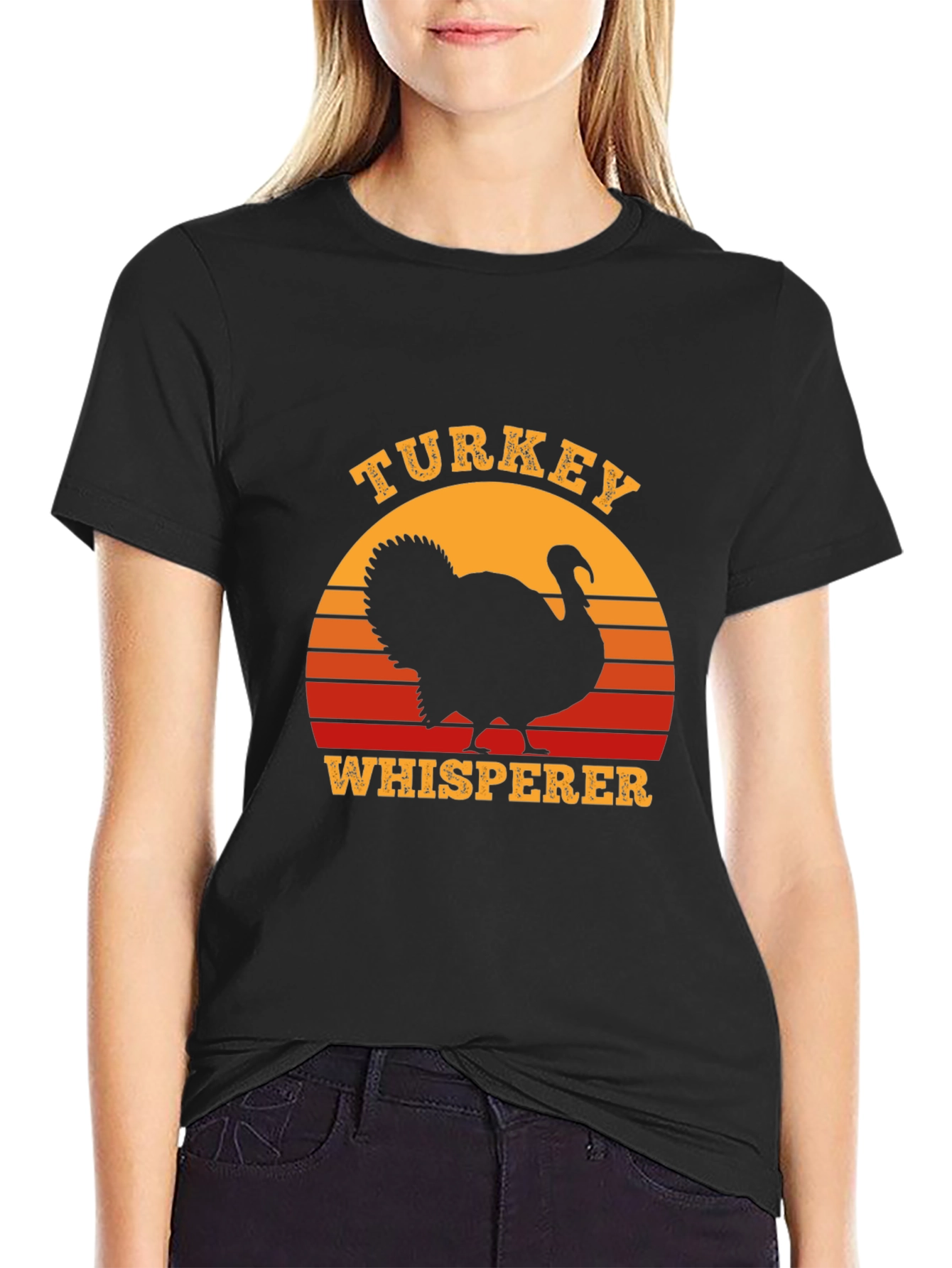 Turkey Whisperer Sunset Graphic Tee - Thanksgiving