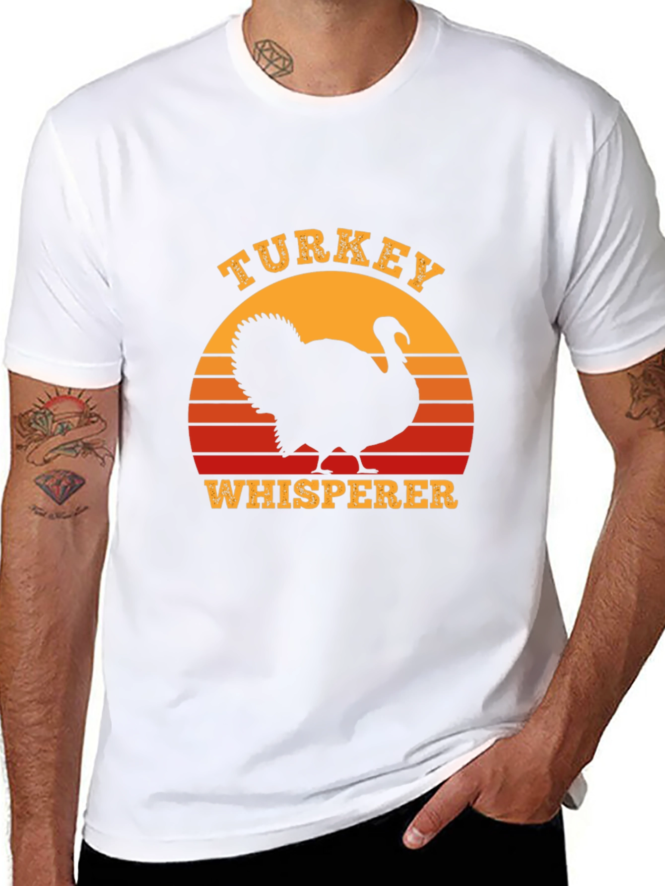 Turkey Whisperer Sunset Graphic Tee - Thanksgiving