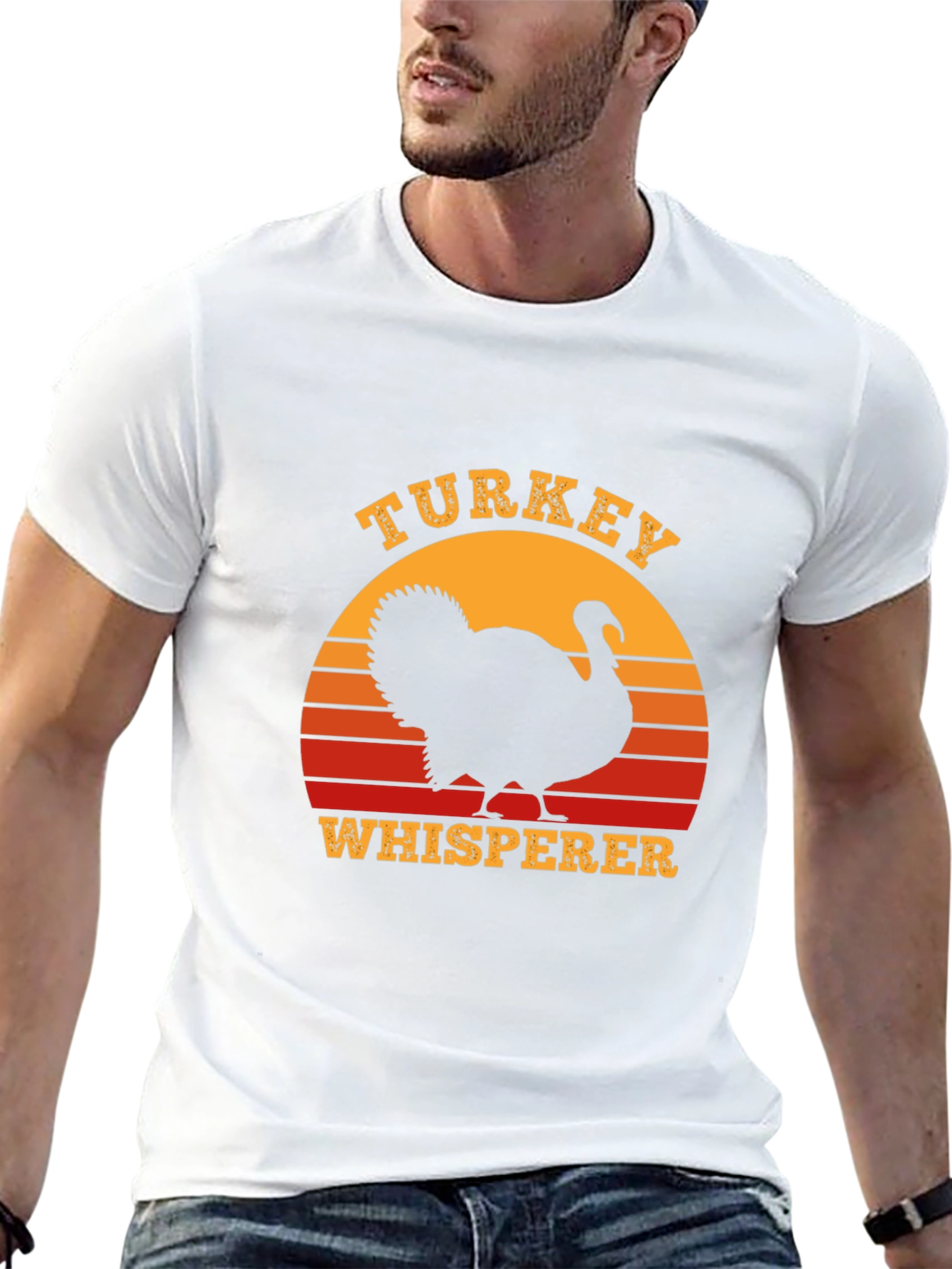 Turkey Whisperer Sunset Graphic Tee - Thanksgiving