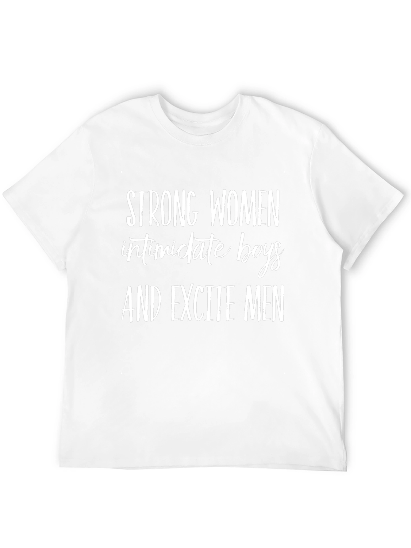 Strong Women Slogan Black T-Shirt
