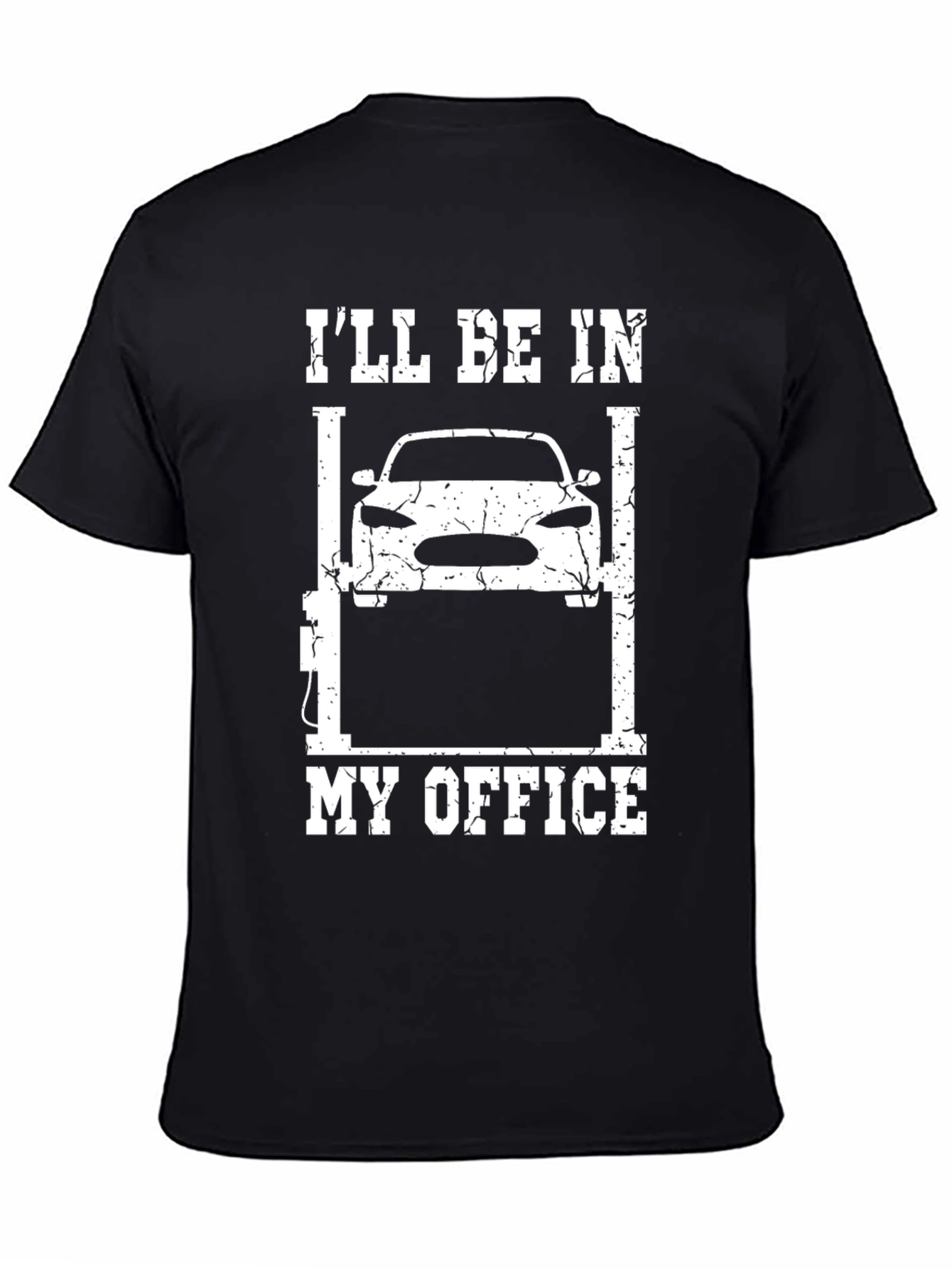 Mechanics Office T-Shirt - Car Lift Design