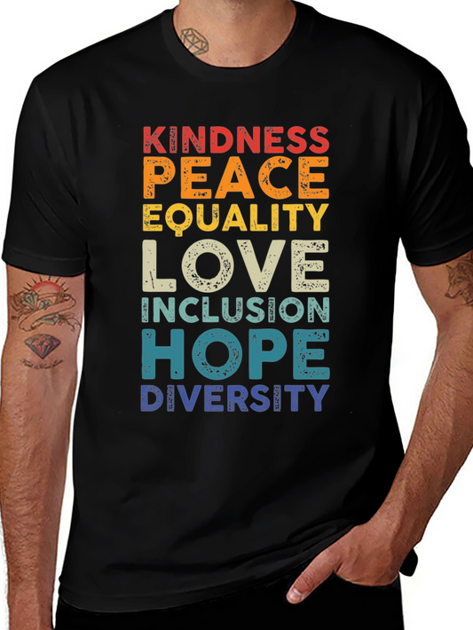 Kindness Peace Love Equality Inclusion T-Shirt