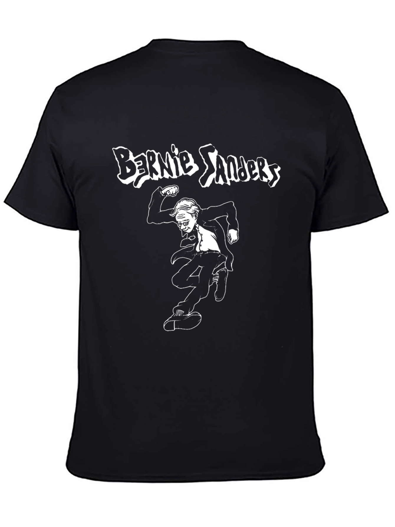 Bernie Sanders Punk Style Black T-Shirt