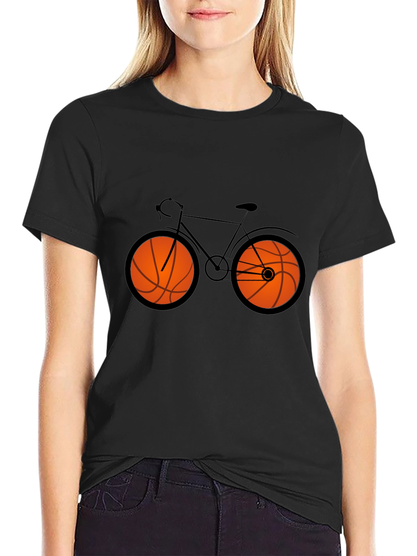 Basketball Bicycle Graphic Tee