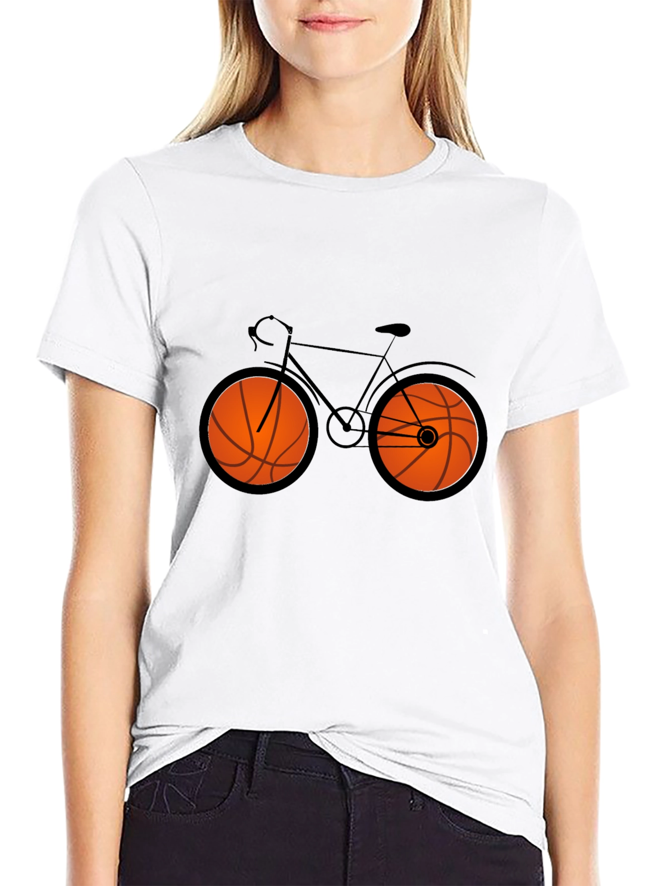 Basketball Bicycle Graphic Tee