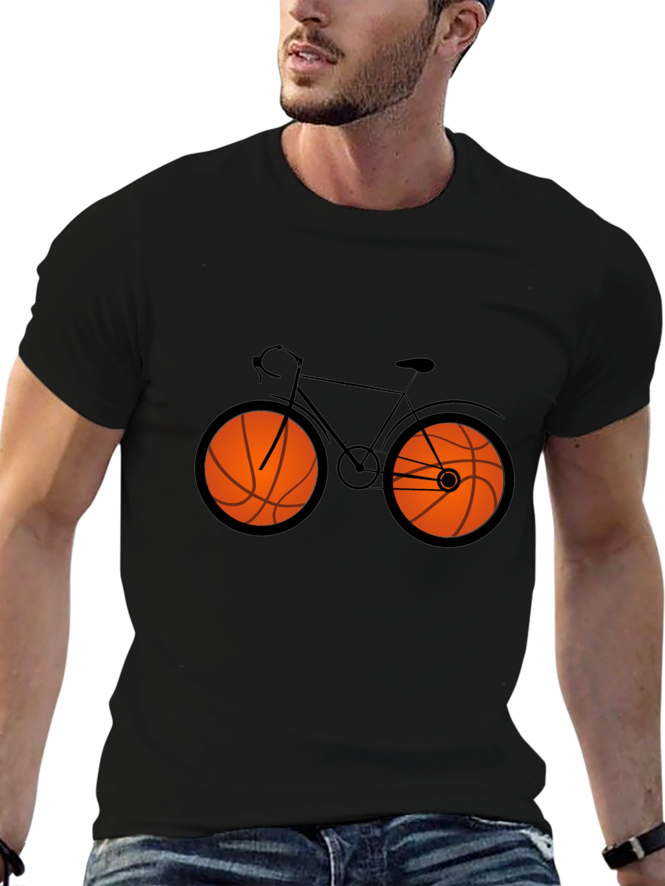 Basketball Bicycle Graphic Tee