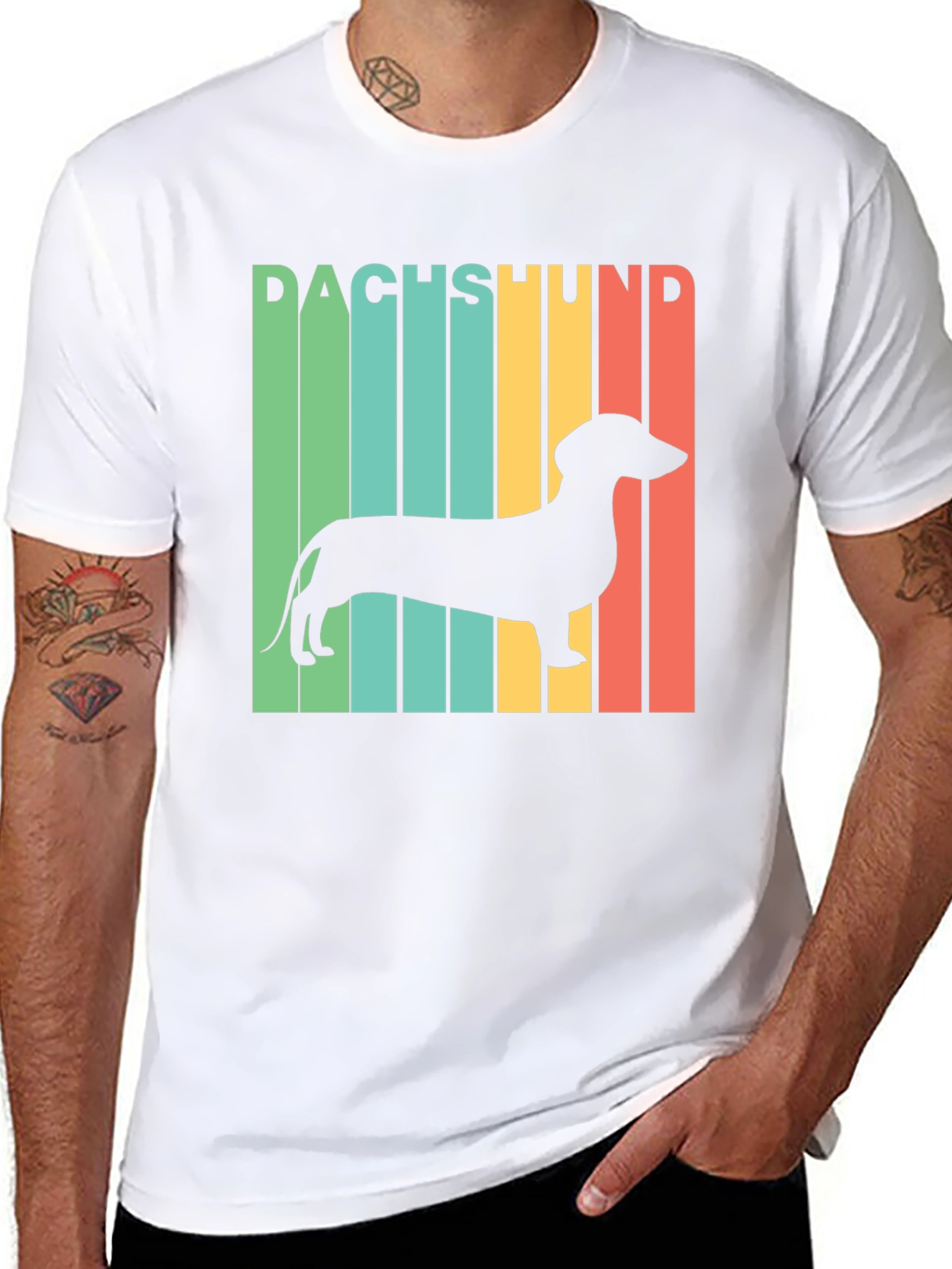 Retro Dachshund T-Shirt - Dog Lover Tee