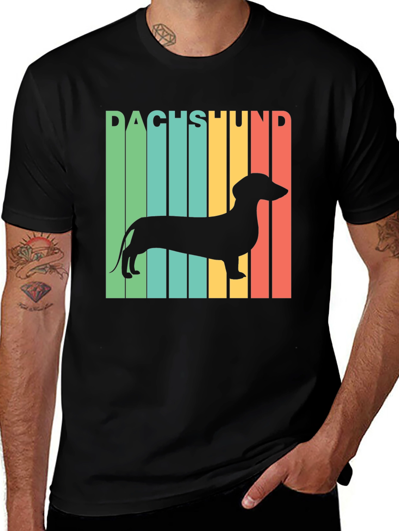 Retro Dachshund T-Shirt - Dog Lover Tee