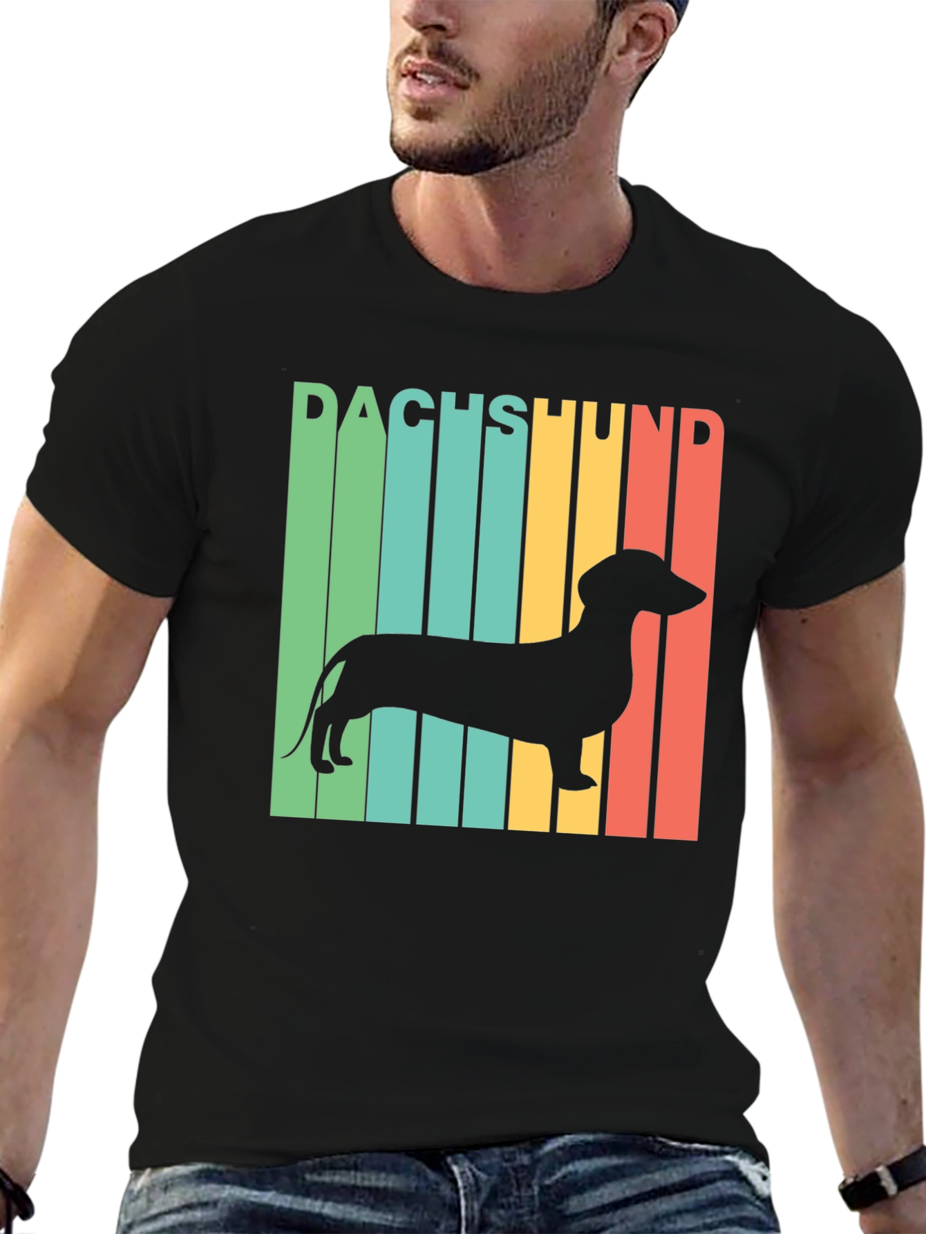 Retro Dachshund T-Shirt - Dog Lover Tee