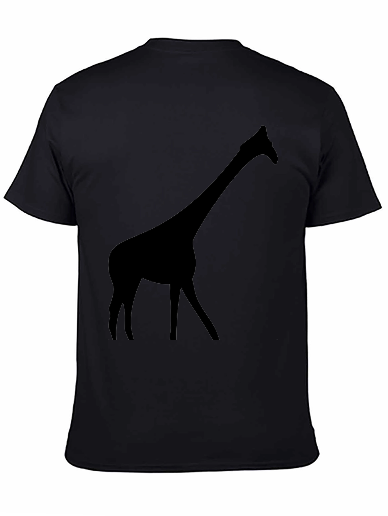 Black Giraffe Silhouette T-Shirt