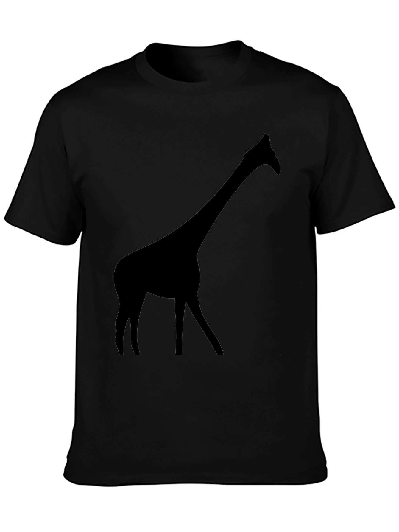 Black Giraffe Silhouette T-Shirt