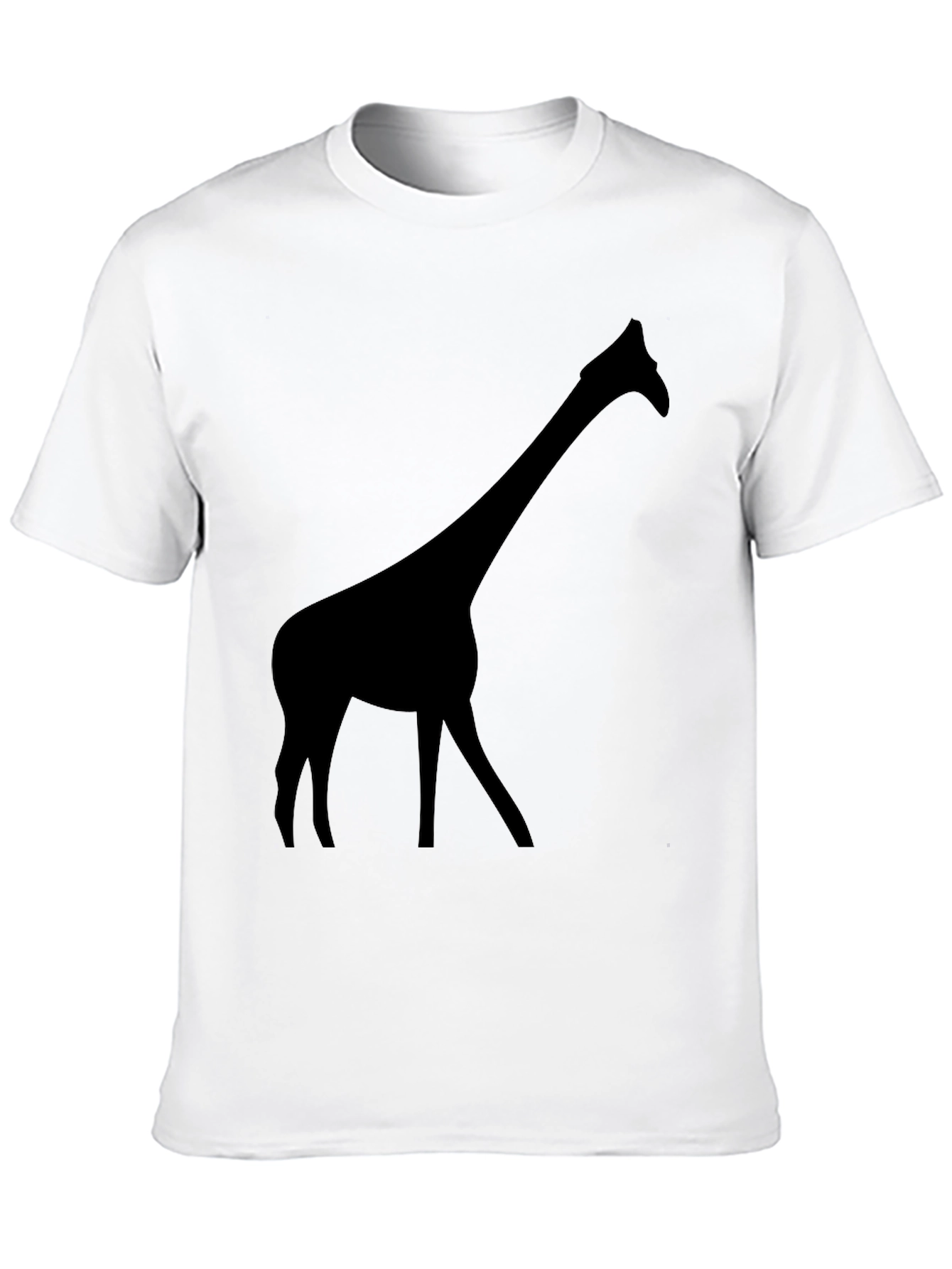 Black Giraffe Silhouette T-Shirt