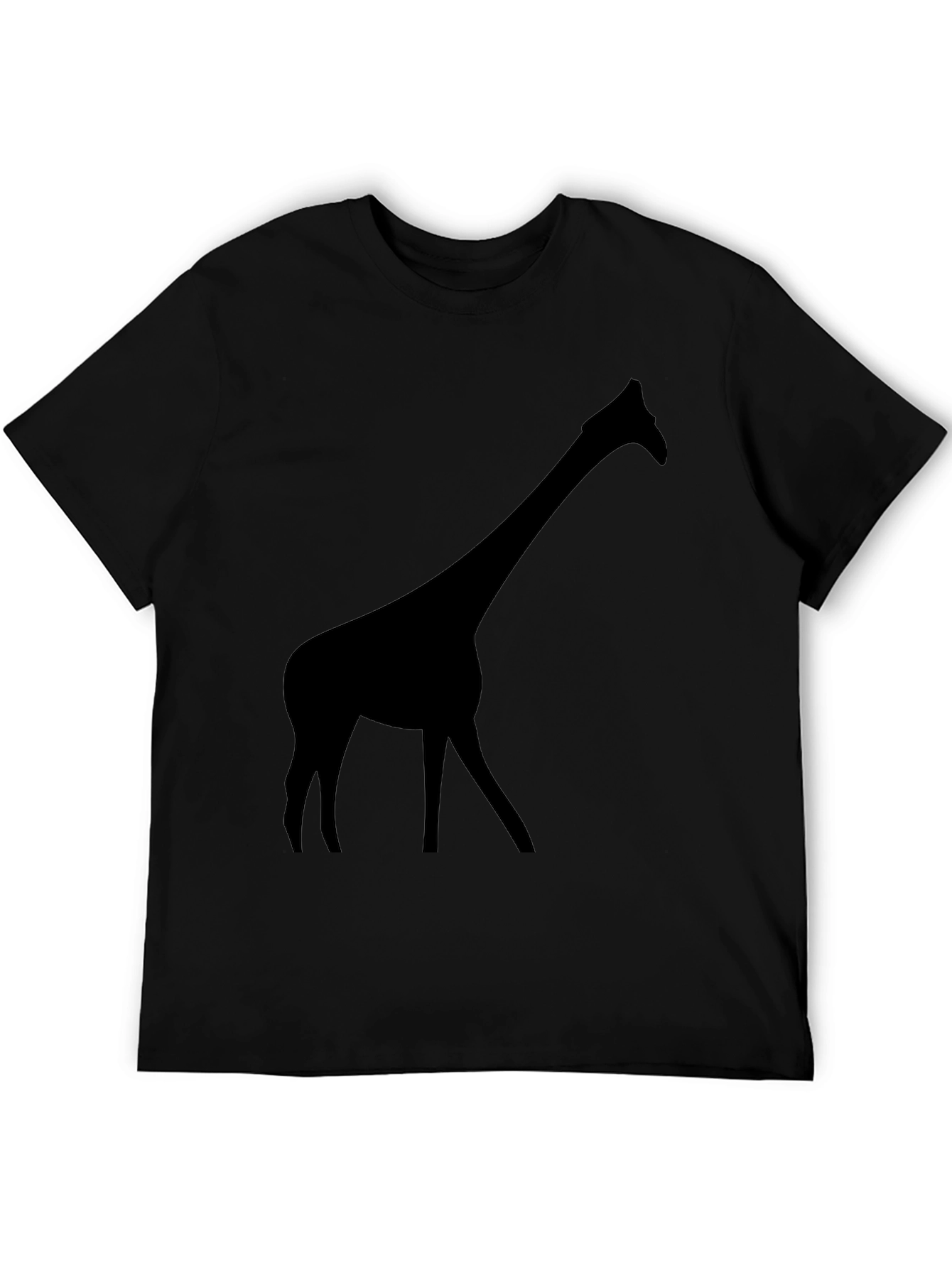 Black Giraffe Silhouette T-Shirt