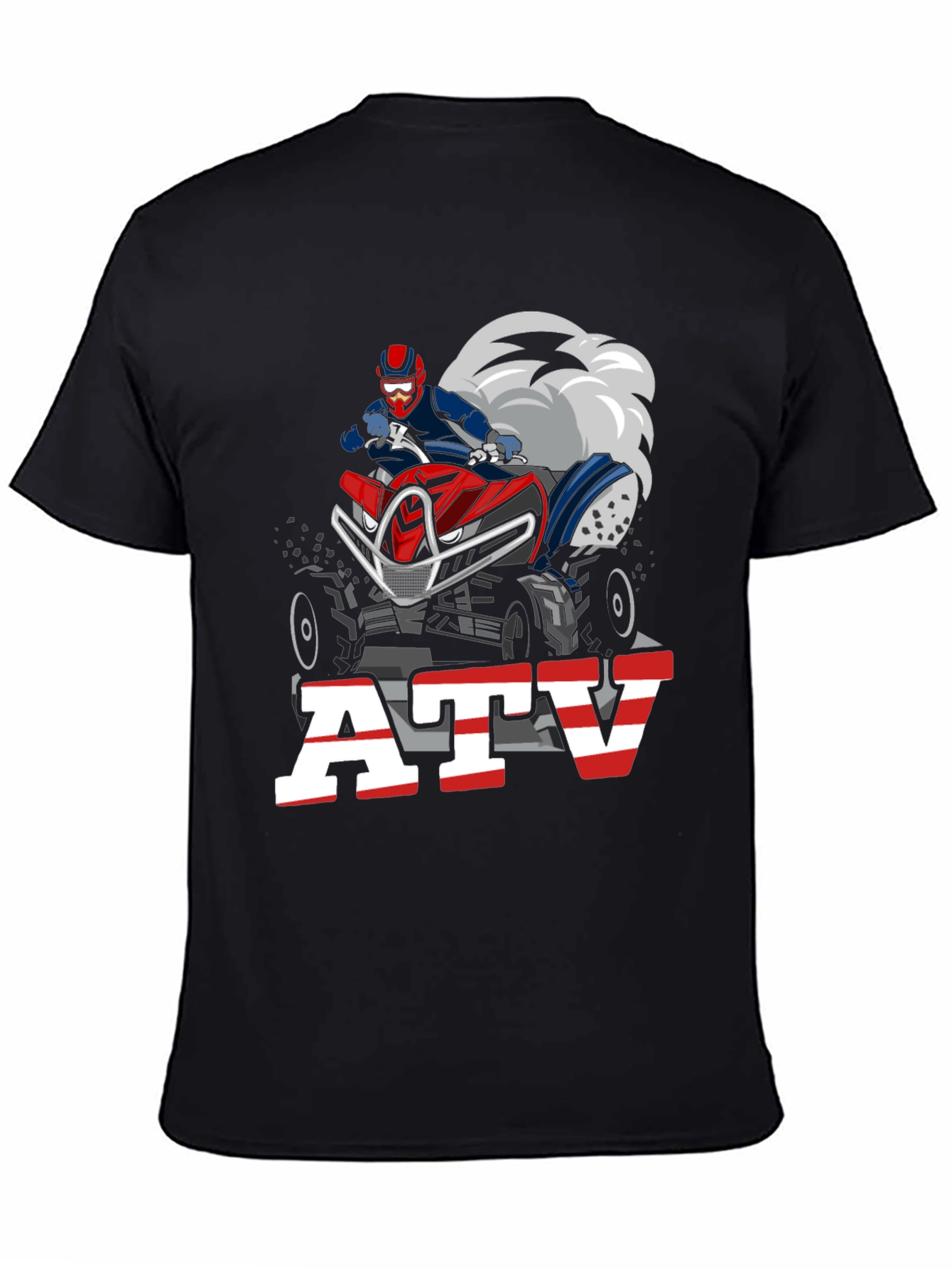 ATV Rider Graphic Tee - Black