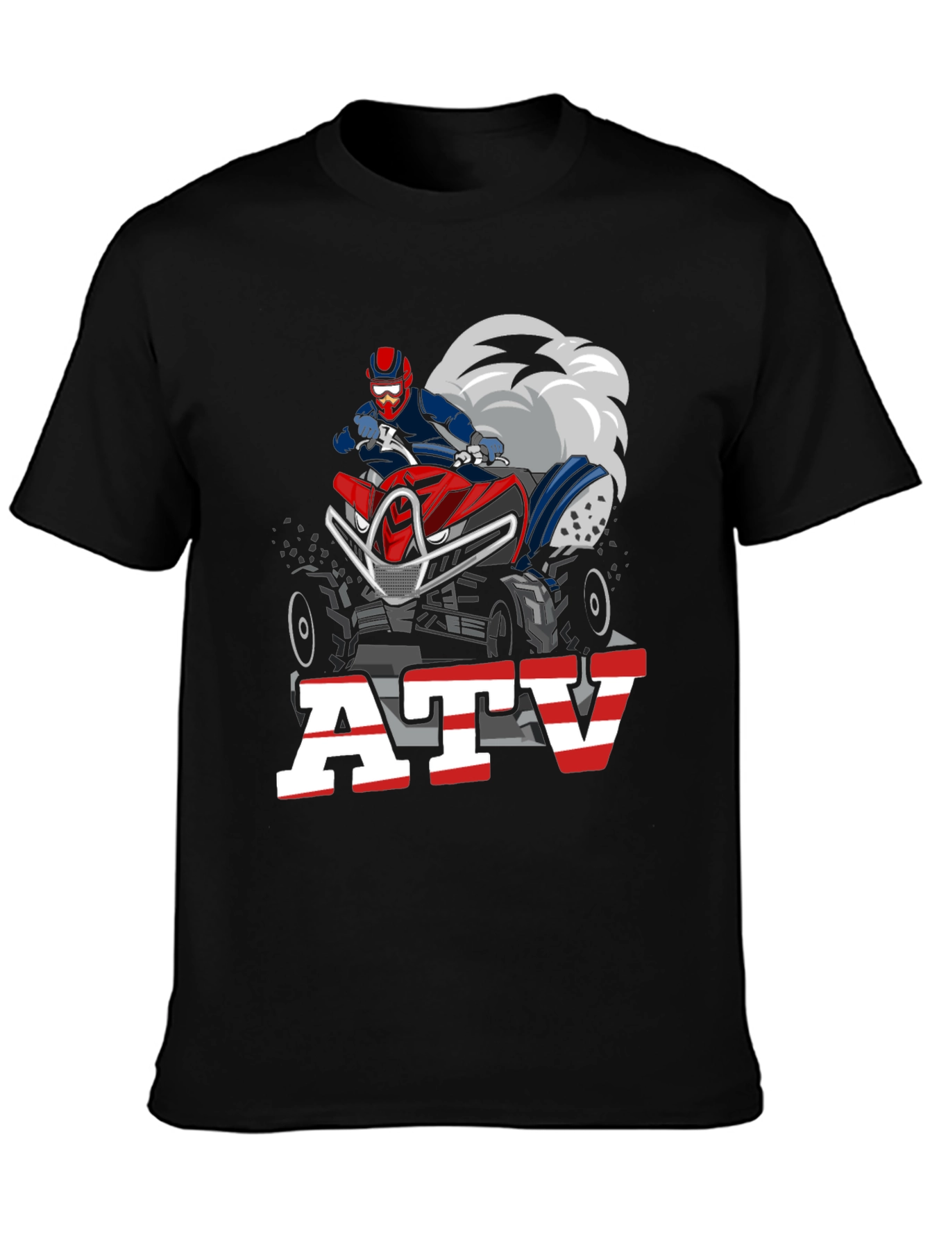 ATV Rider Graphic Tee - Black
