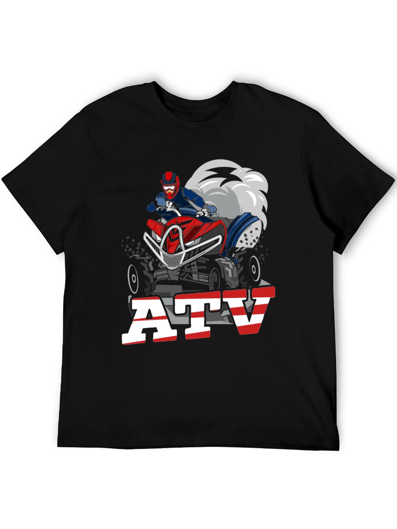 ATV Rider Graphic Tee - Black