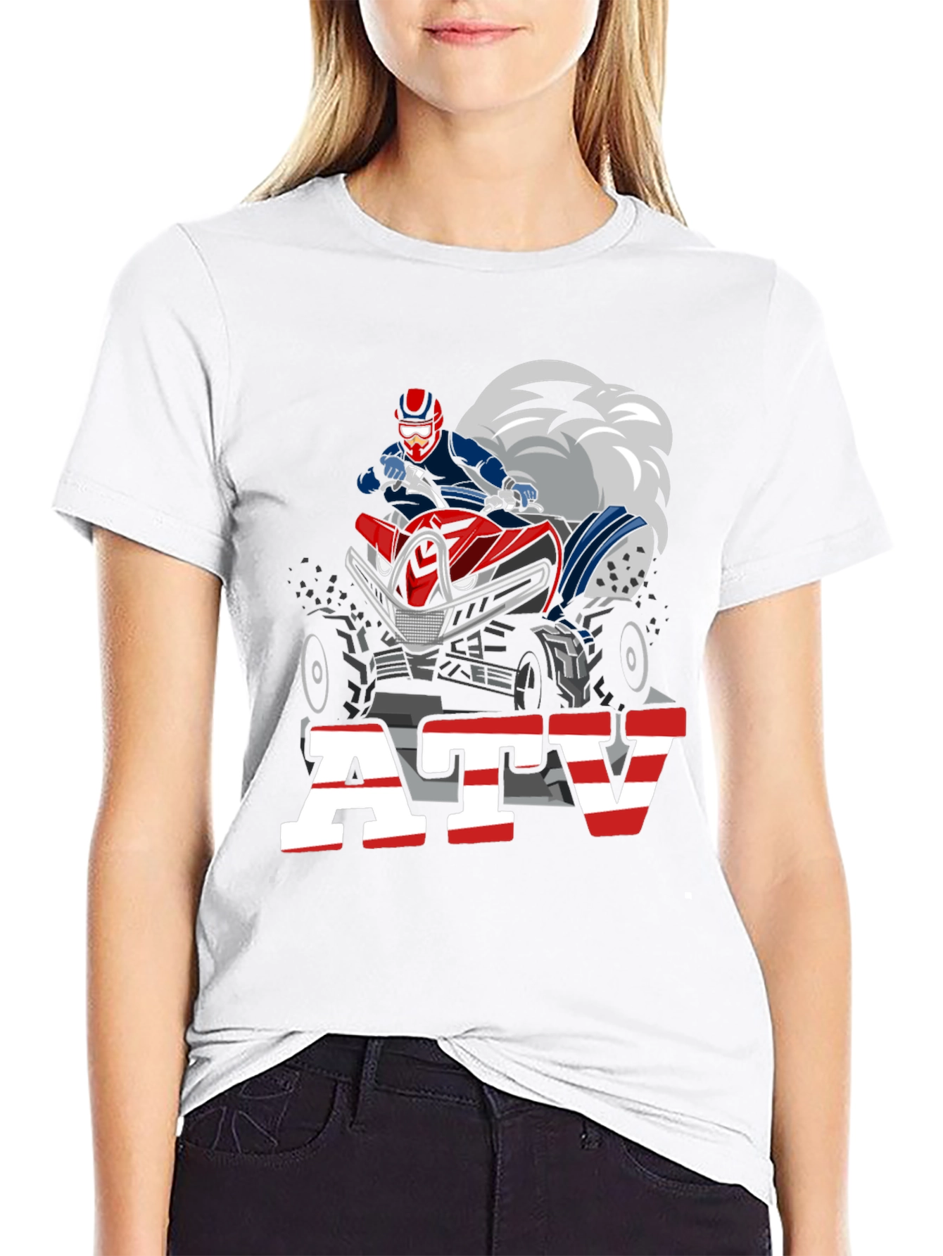 ATV Rider Graphic Tee - Black