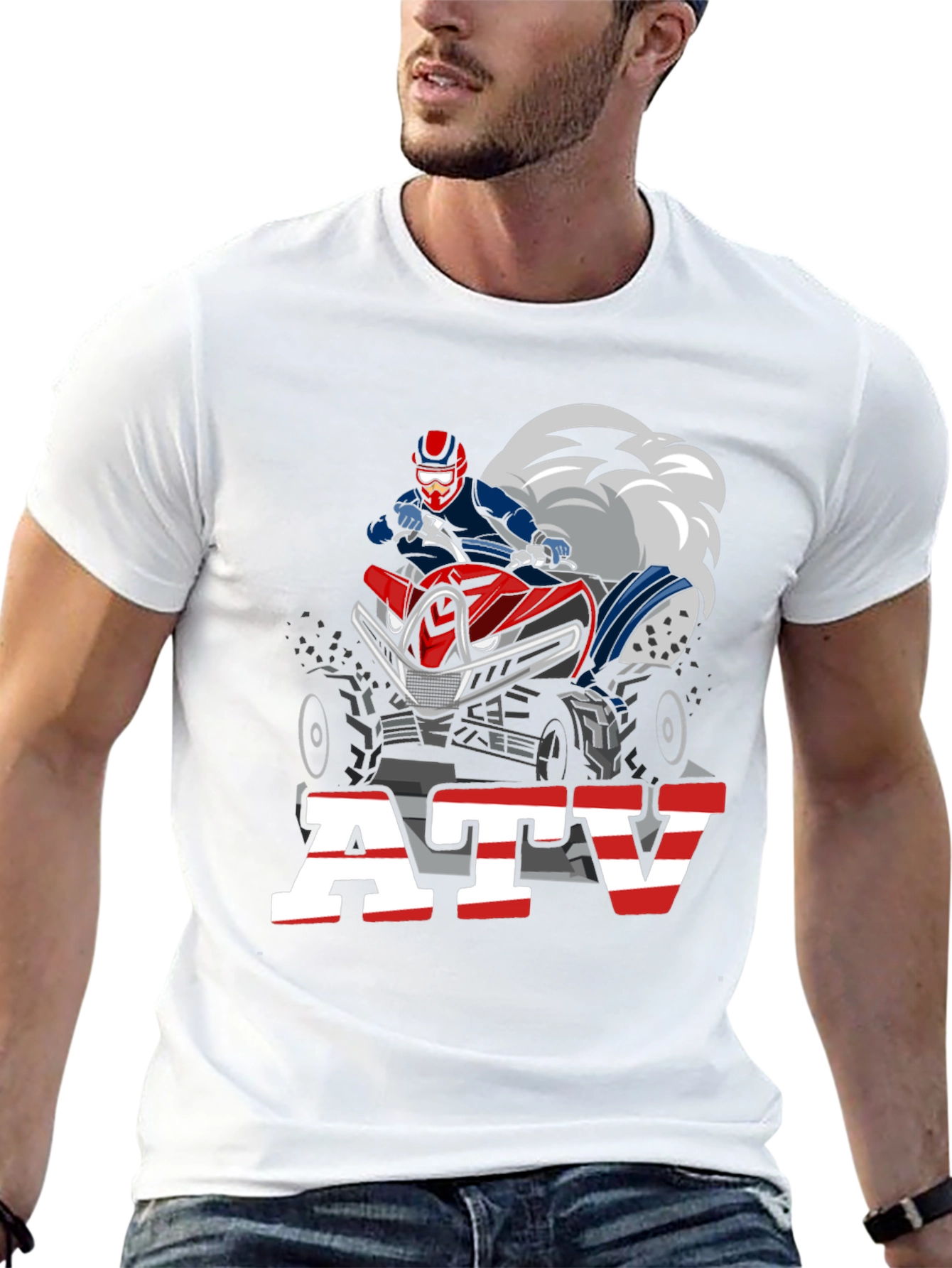 ATV Rider Graphic Tee - Black