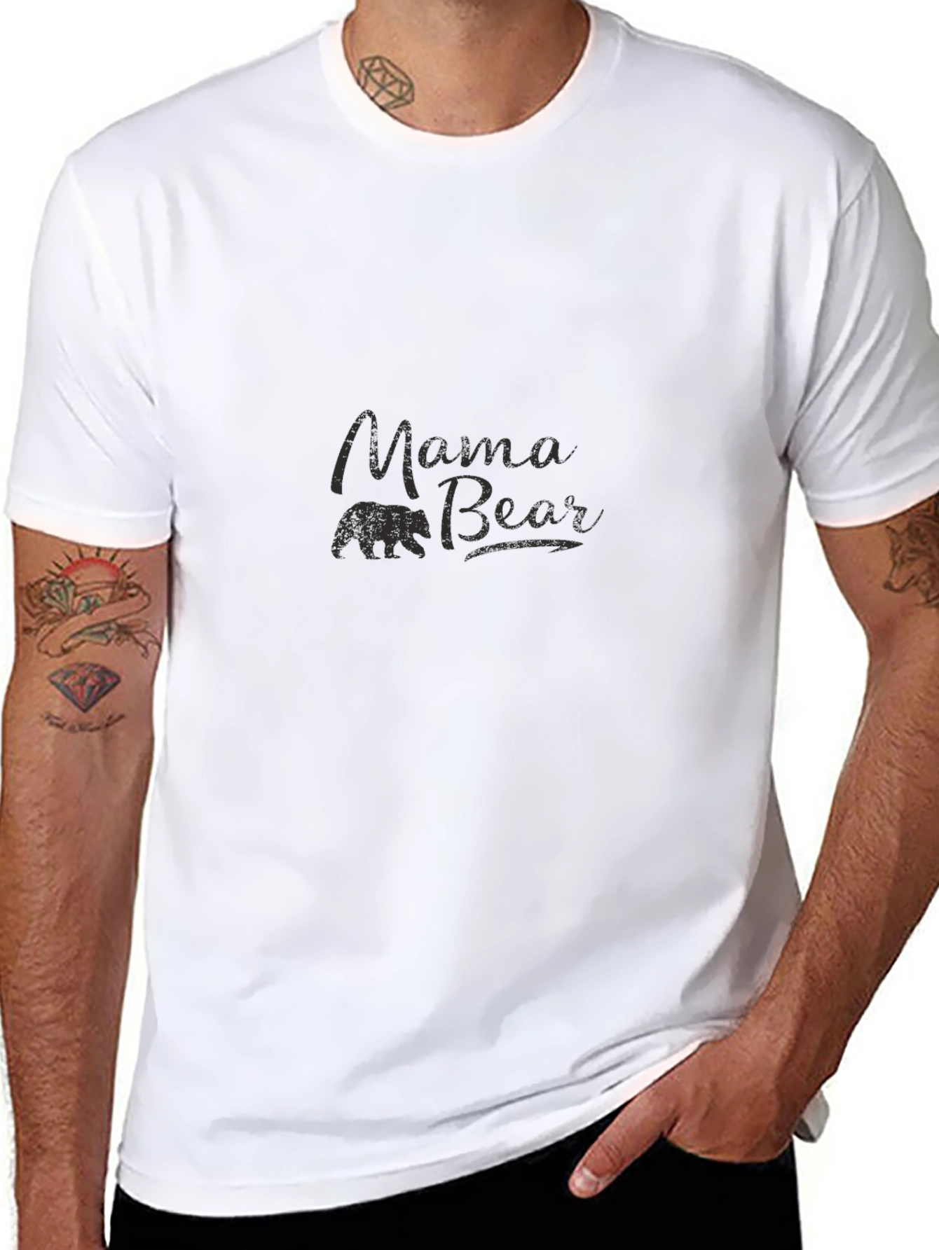 Mama Bear Black Graphic Tee