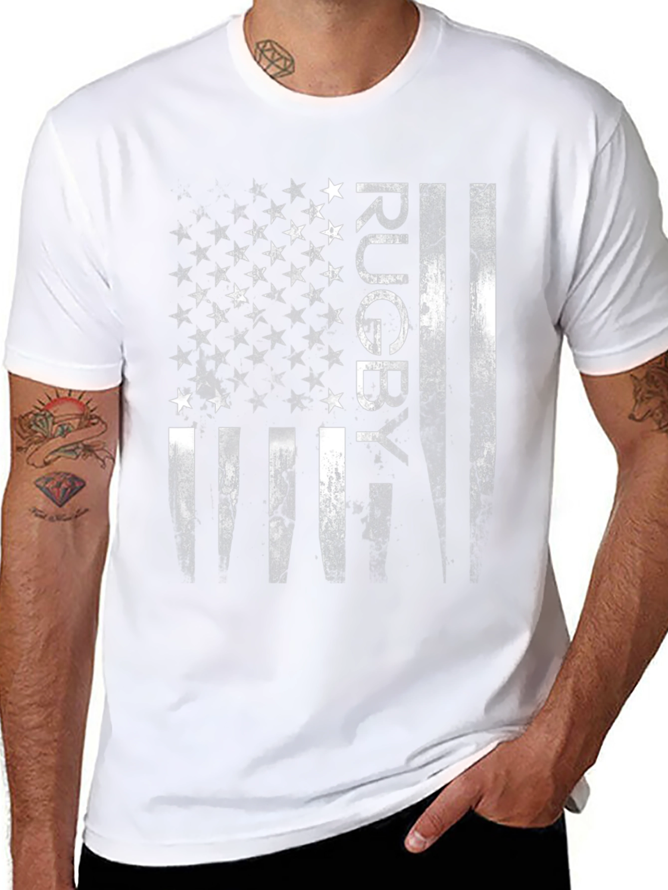 Rugby USA Flag Graphic T-Shirt